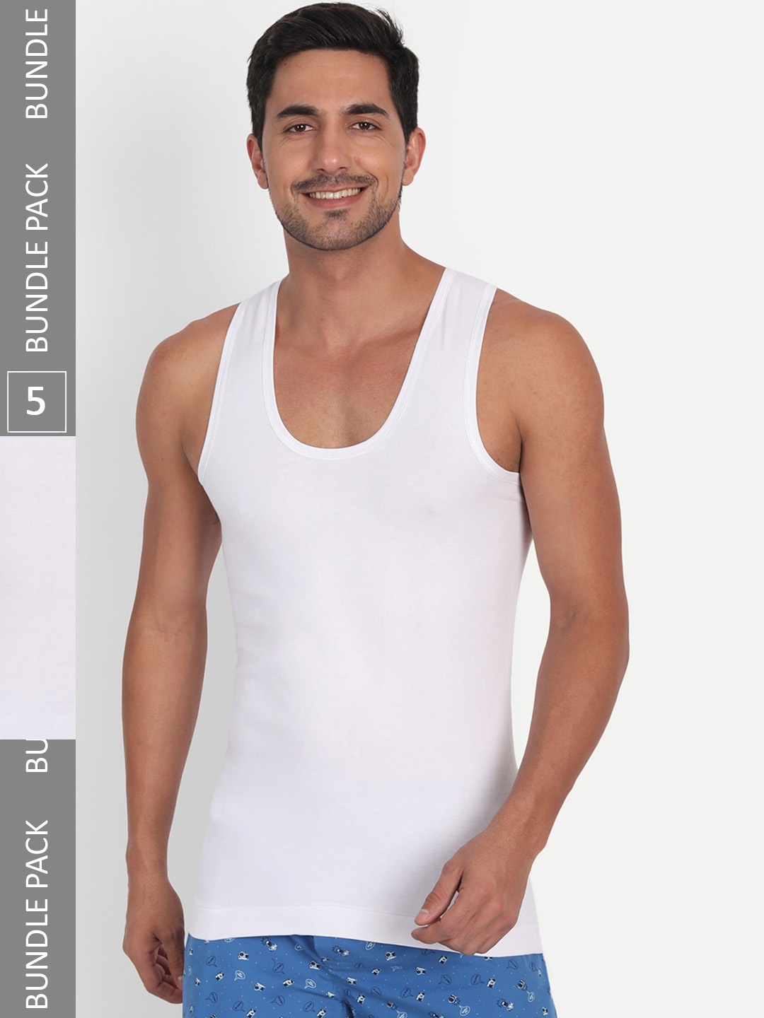 

T.T. Desire Interlock Pack Of 4 Cotton Innerwear Vests, White