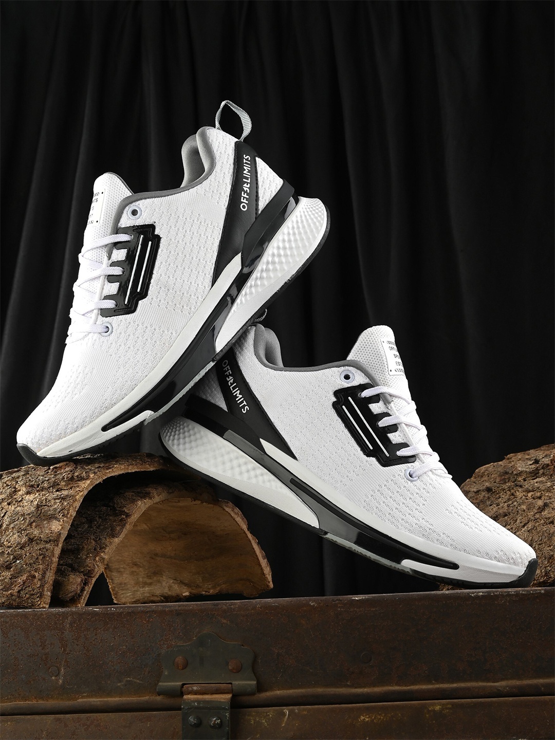 

OFF LIMITS Men Comfort Mesh Running Non-Marking Shoes, White
