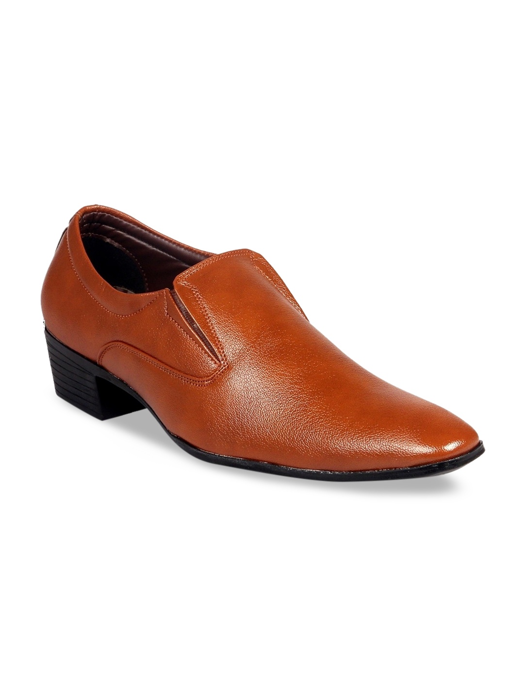 

Bxxy Men Textured Formal Elevator Slip On Shoes, Tan