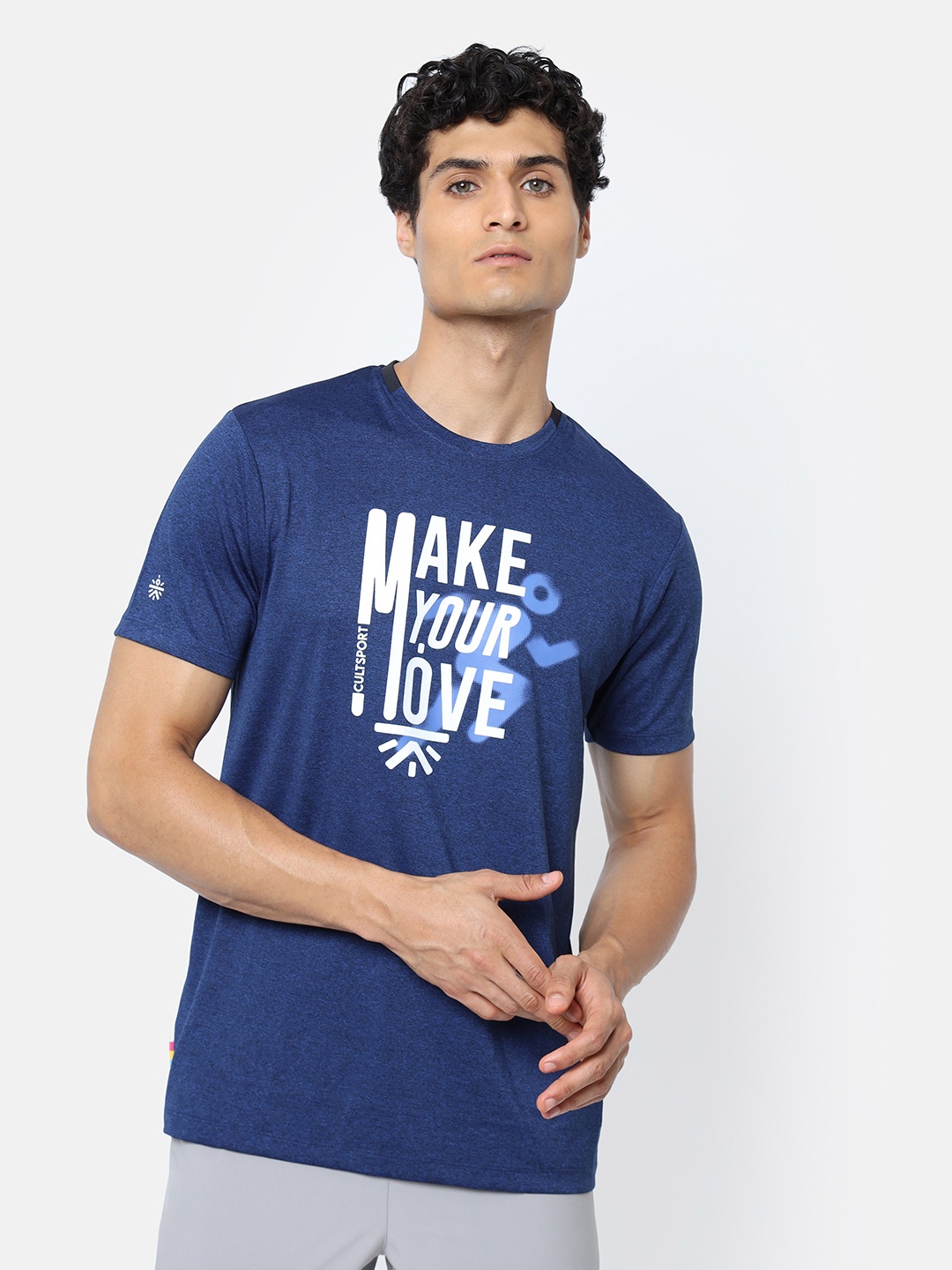 

CULT Make Your Move Graphic Print T-shirt, Blue