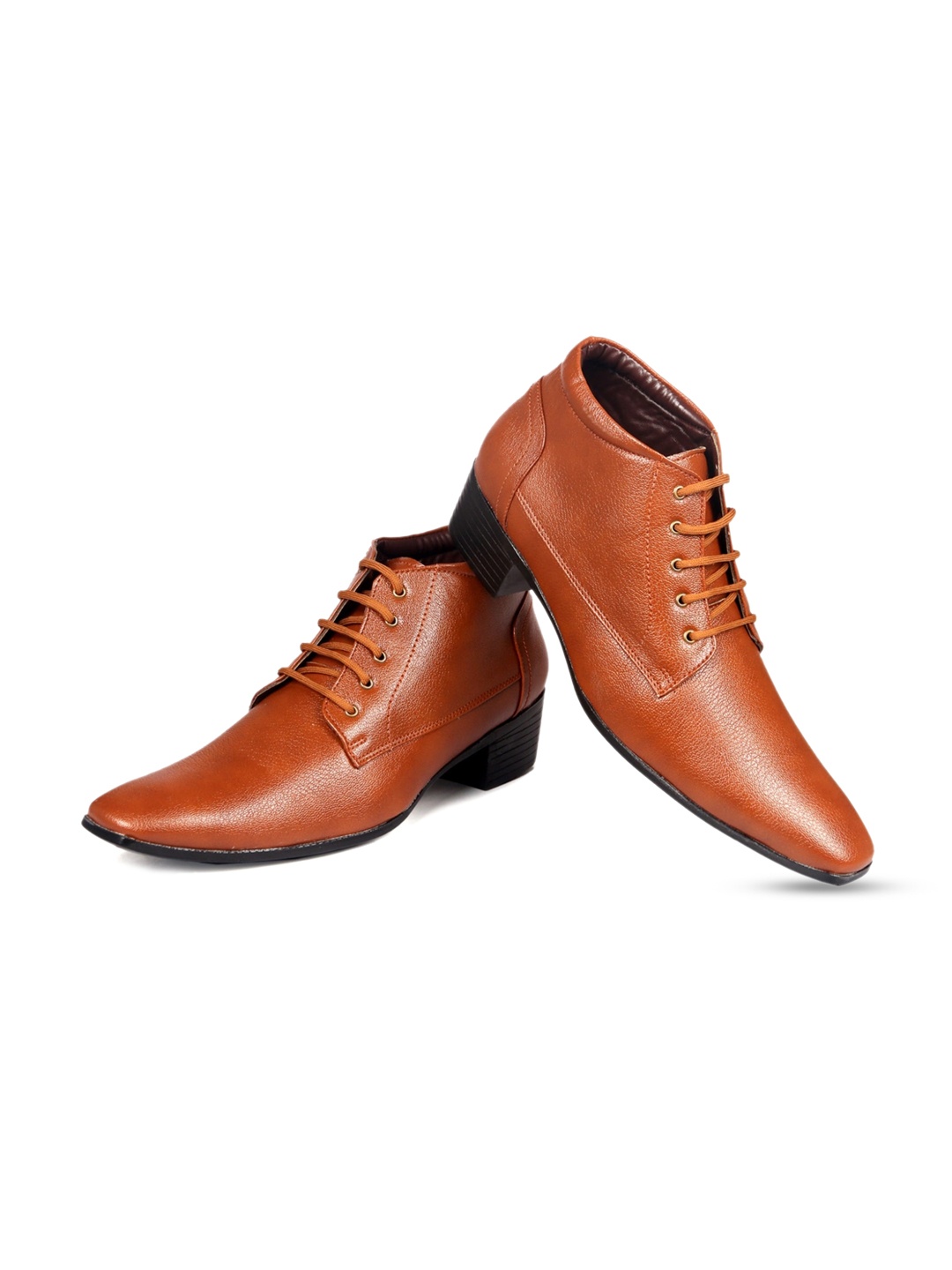 

Bxxy Men Textured High-Top Elevator Boots, Tan