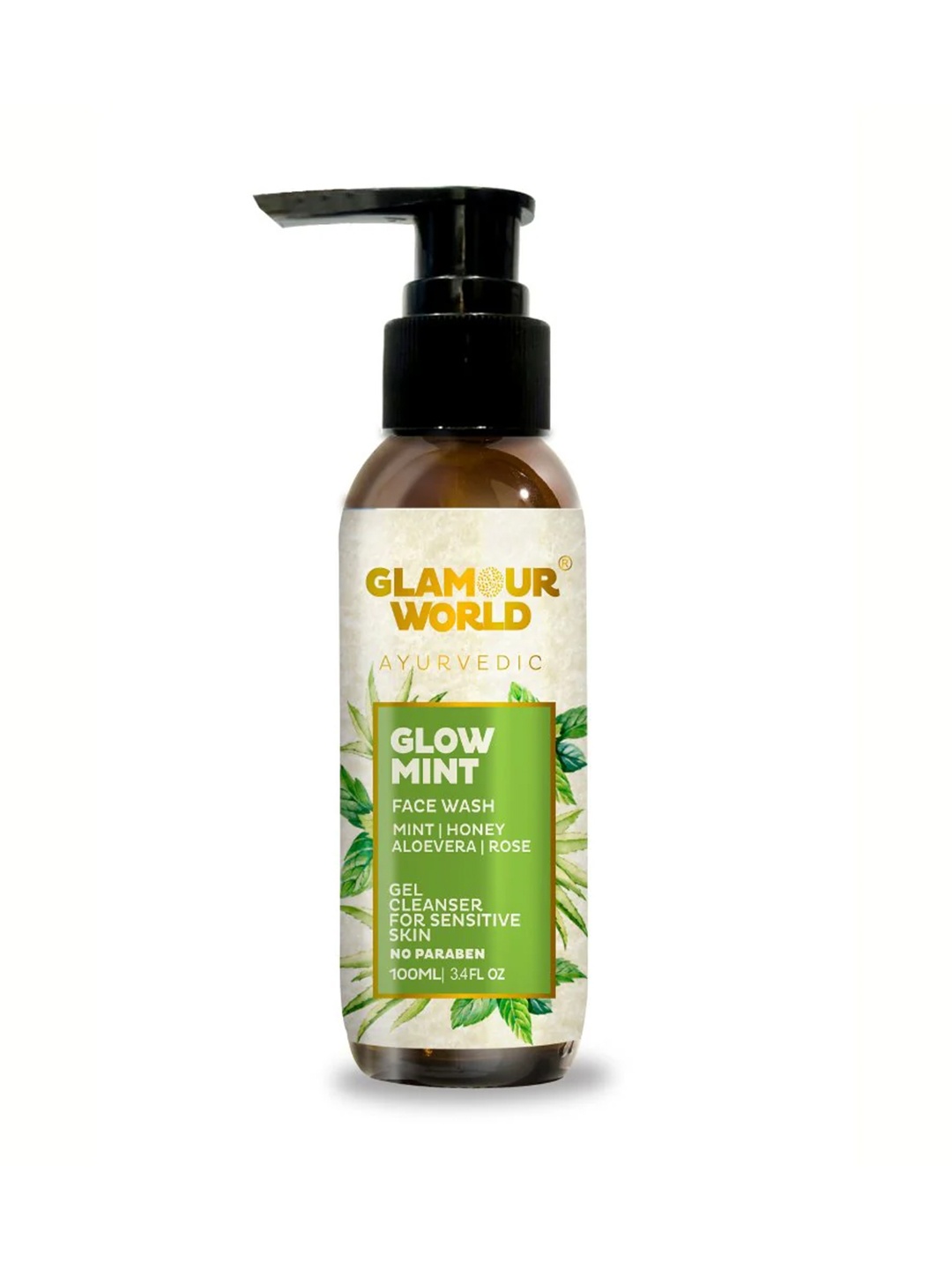 

Glamour World Ayurvedic Glow Mint Face Wash- 100ml, Gold
