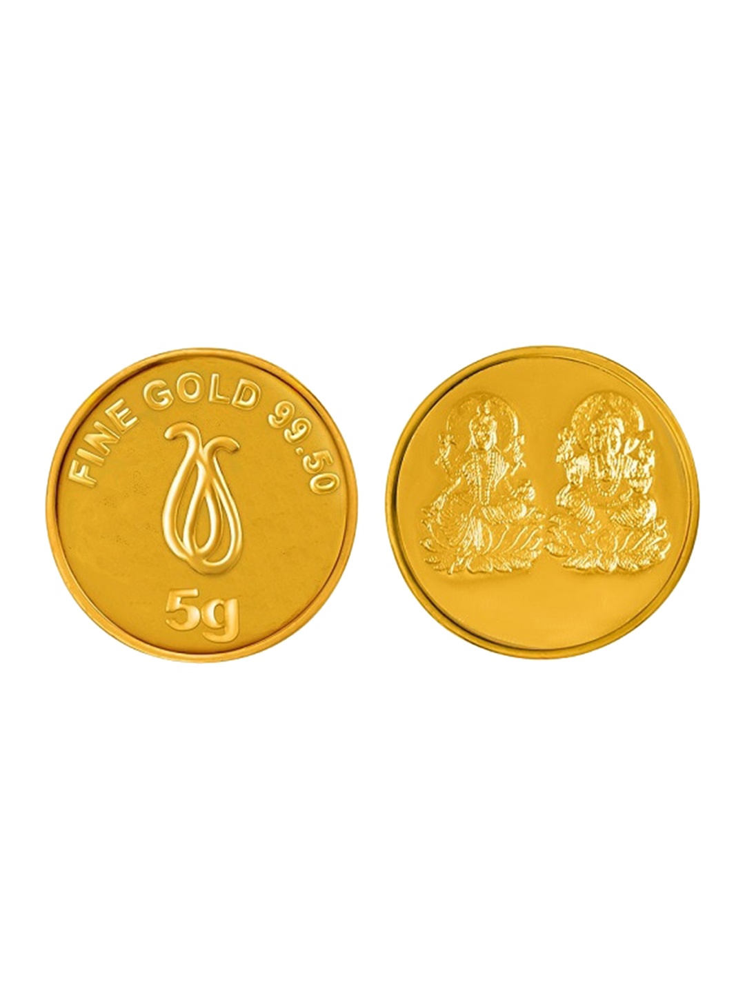 

SENCO Goddess Lakshmi & Lord Ganesh 24KT Gold Coin-5 gram