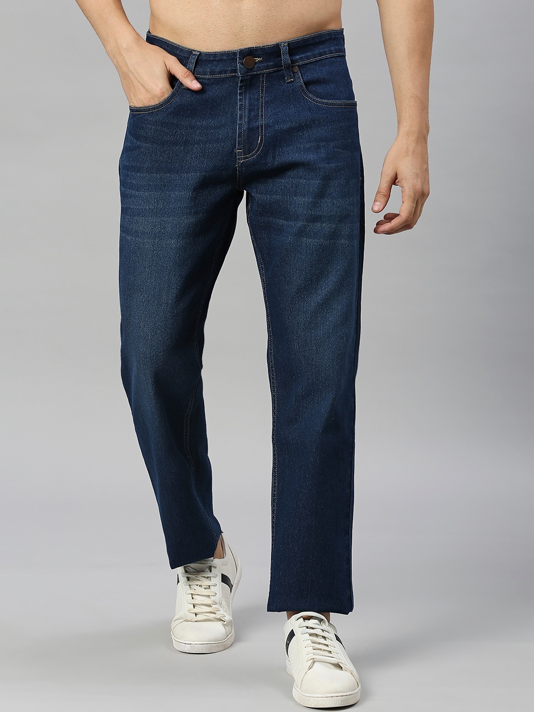 

HERE&NOW Men Blue Smart Slim Fit Stretchable Jeans