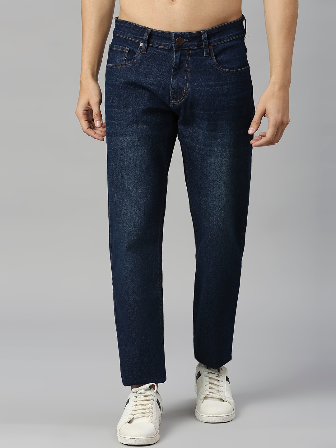 

HERE&NOW Men Blue Smart Slim Fit Light Fade Stretchable Jeans