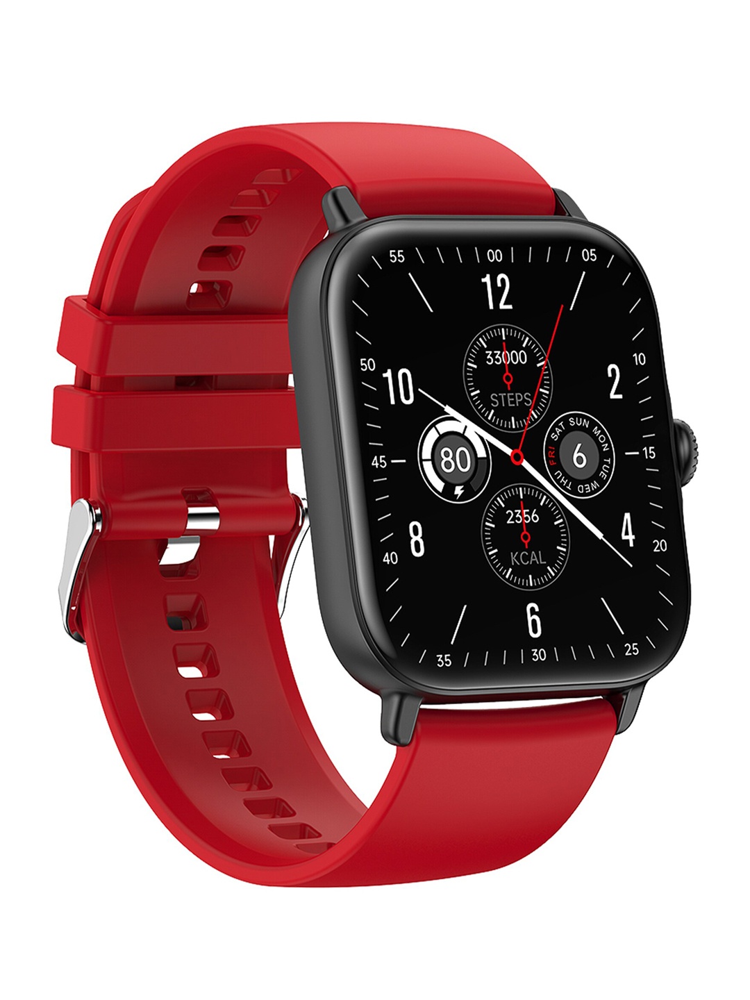 

GIZMORE FLASH 1.85 Inch AOD Display 15 day Battery Life BT Calling Smartwatch, Red