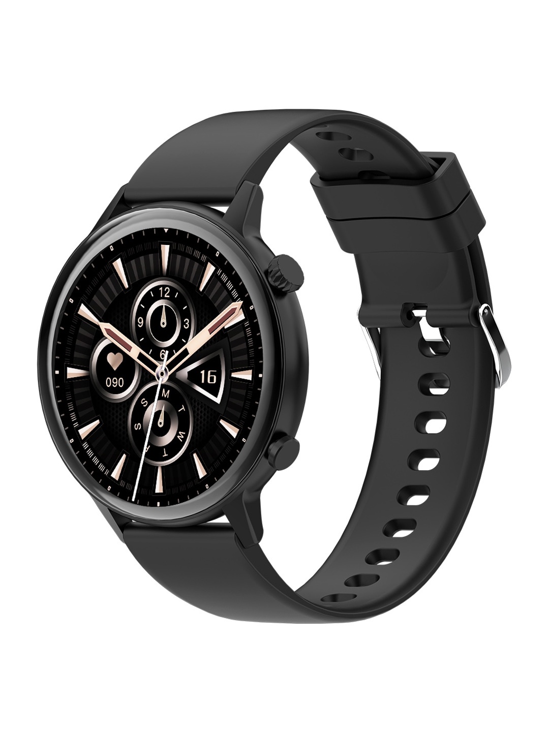 

GIZMORE Ultra Sharp HD Display Round Smart Watches, Black