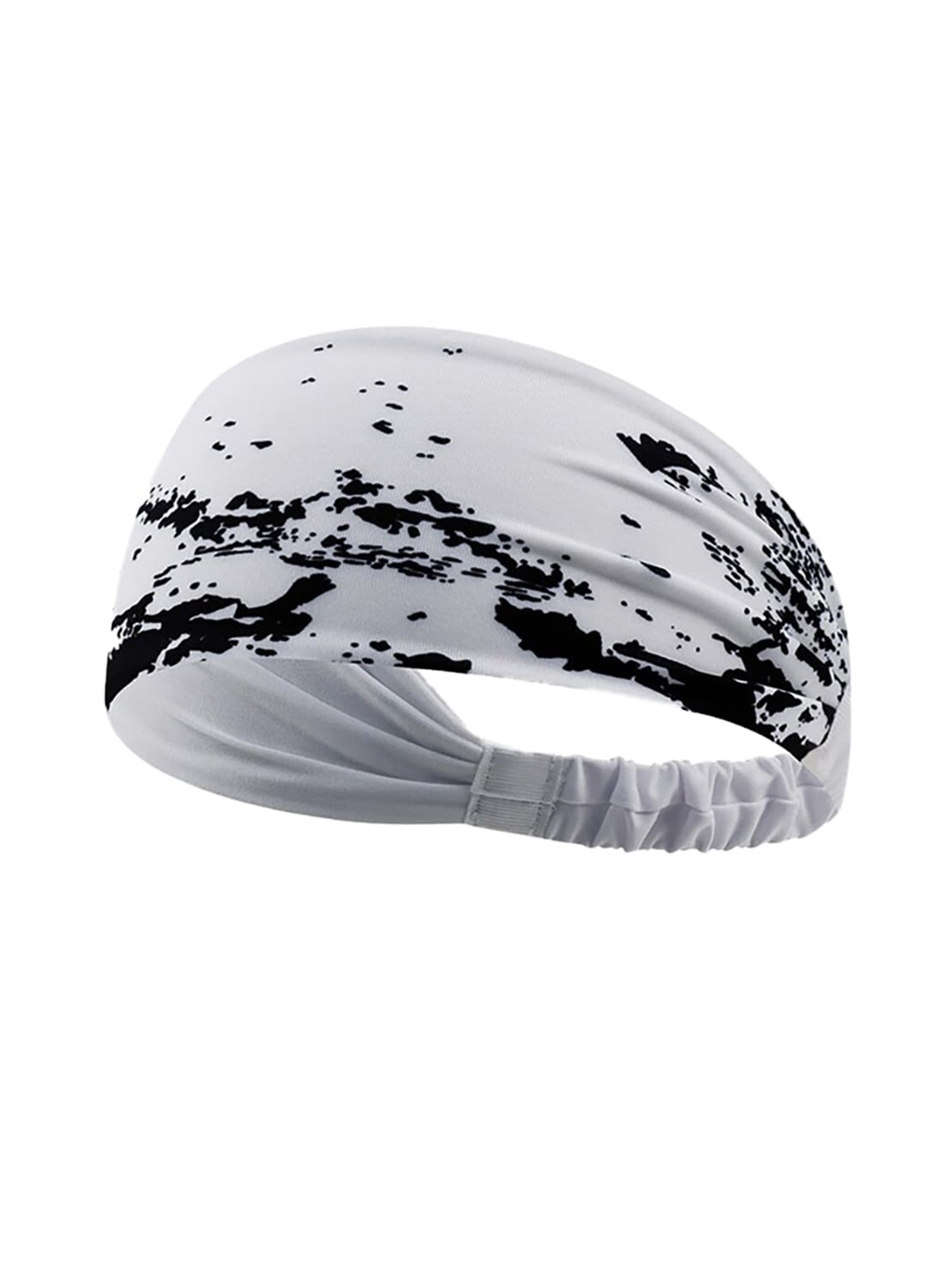 

YOUSTYLO Printed Breathable Anti UV 40+ Sweat Absorbent Chill Wrap Headband, White