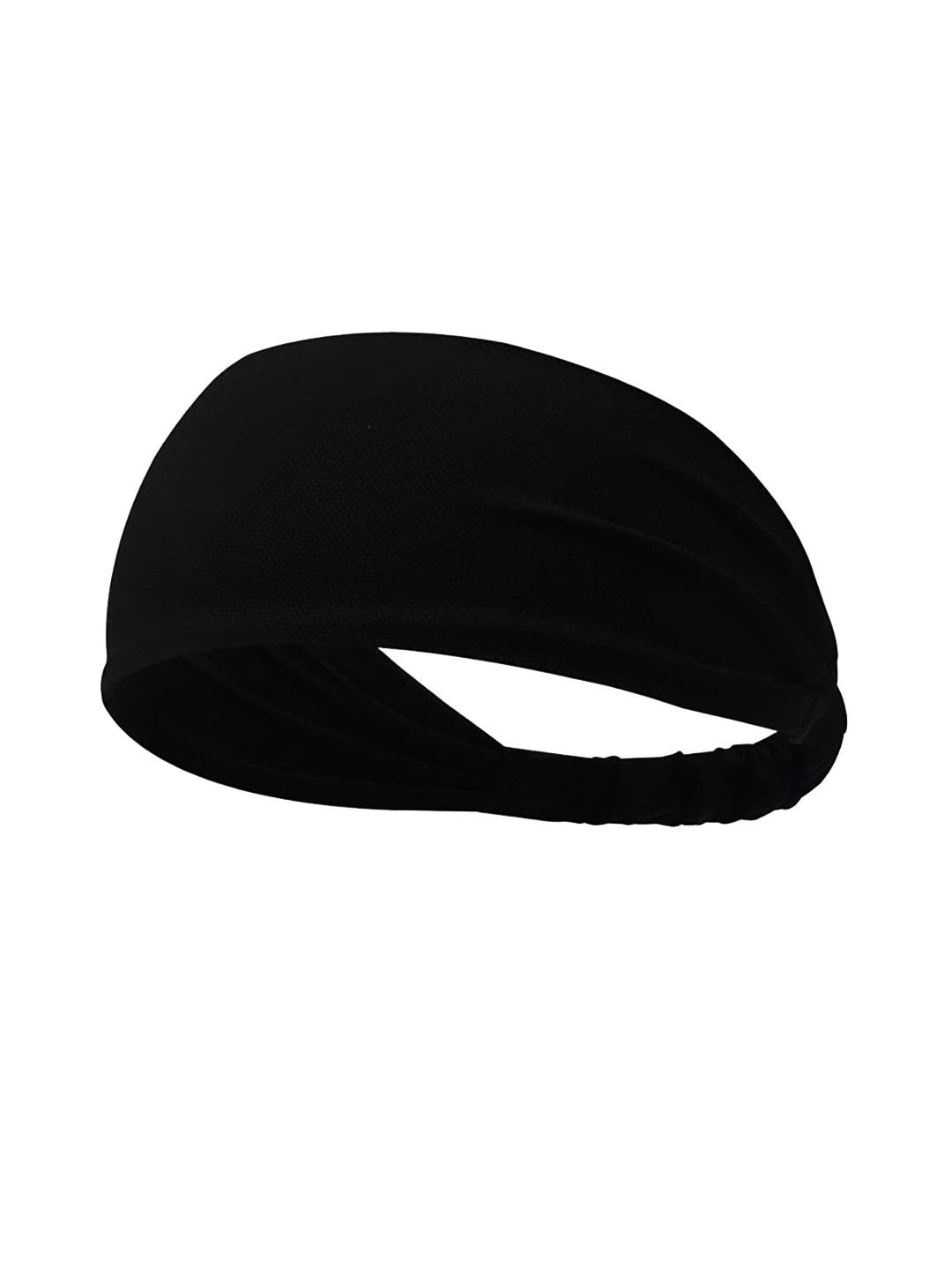 

YOUSTYLO Double Layer Lightweight Breathable Soft & Sweat Wicking Bandana Headband, Black