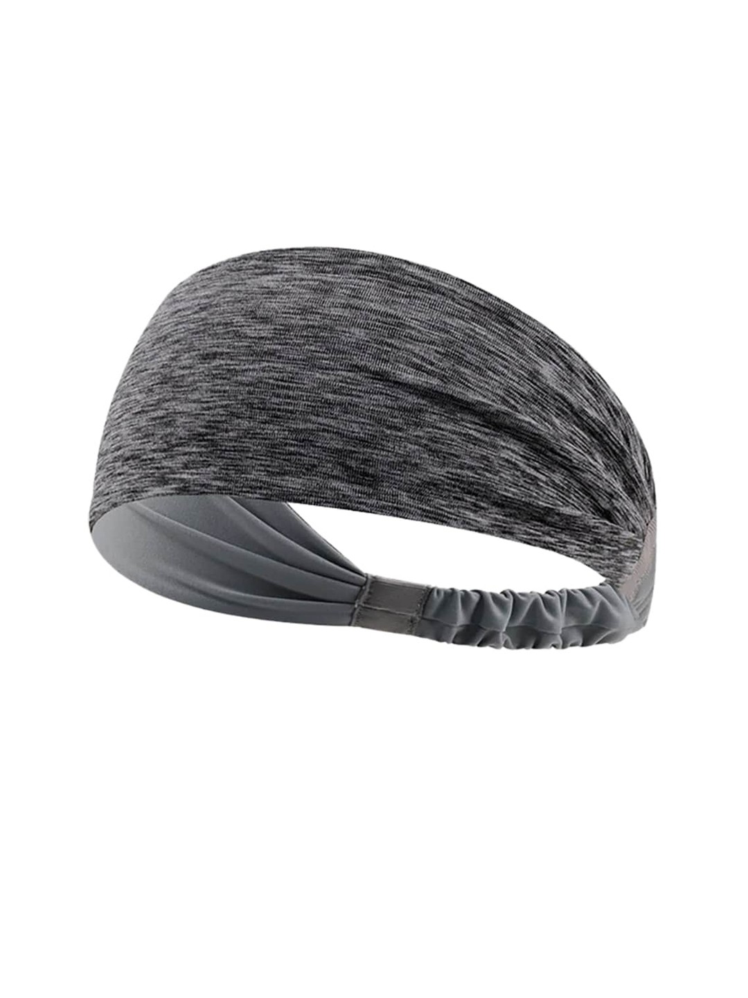 

YOUSTYLO Textured Breathable Anti UV 40+ Sweat Absorbent Chill Wrap Headband, Grey