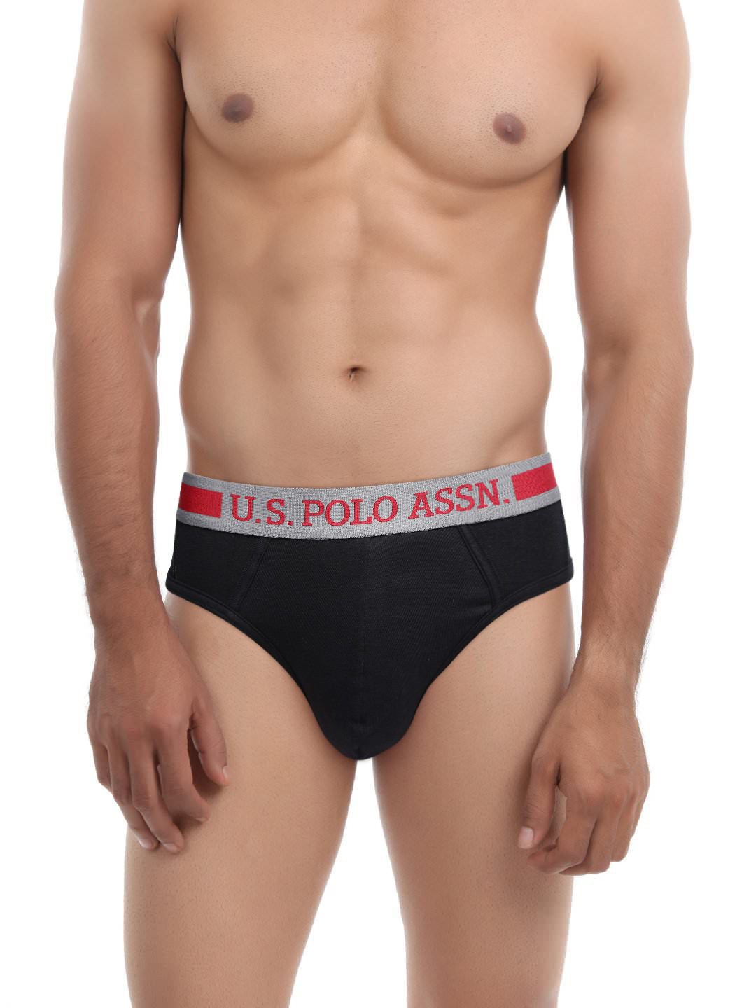 

U.S. Polo Assn. Men Black Hip Briefs I100-002-PL