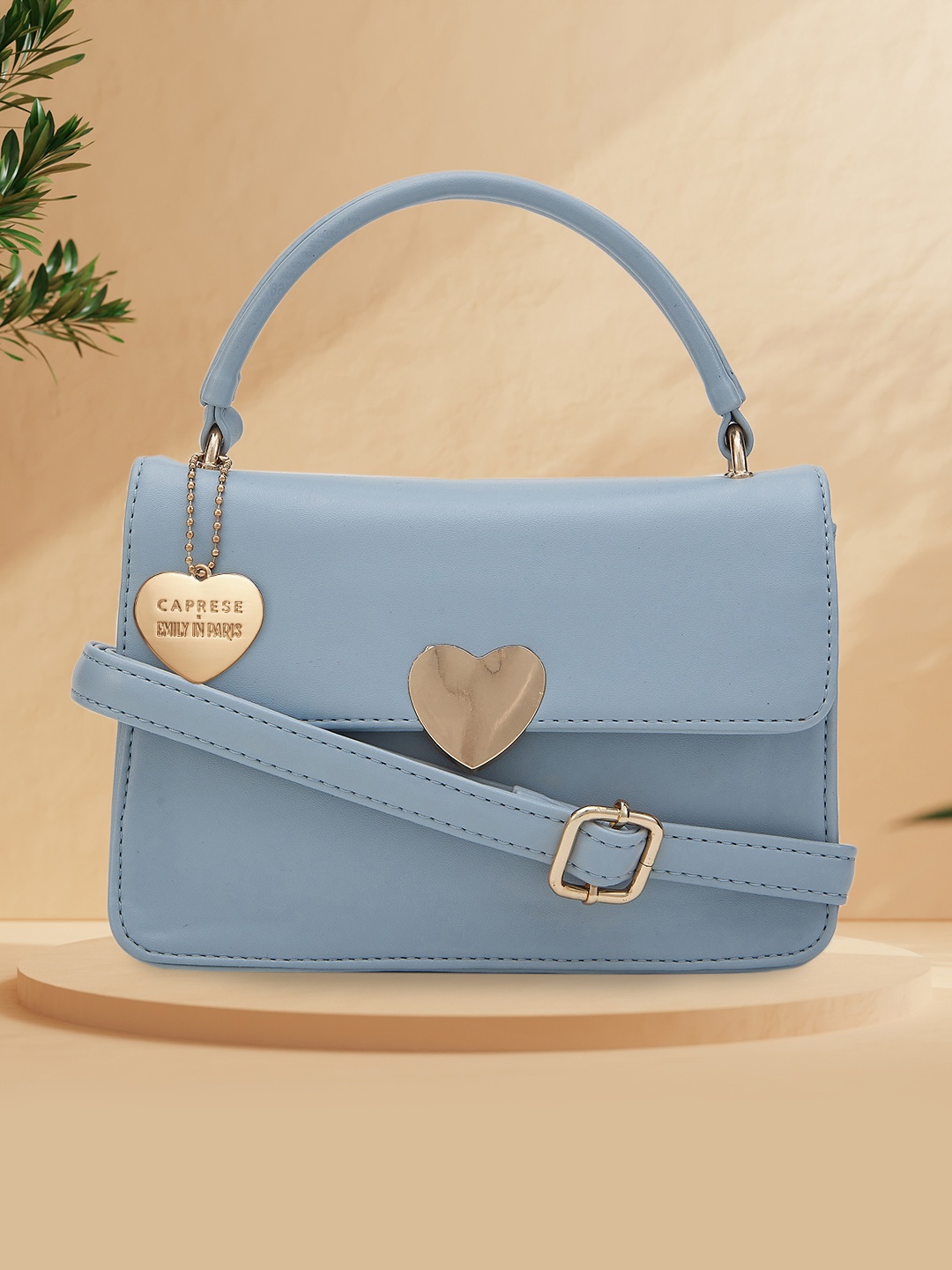 

Caprese Emily in Paris Structured Leather Satchel, Blue