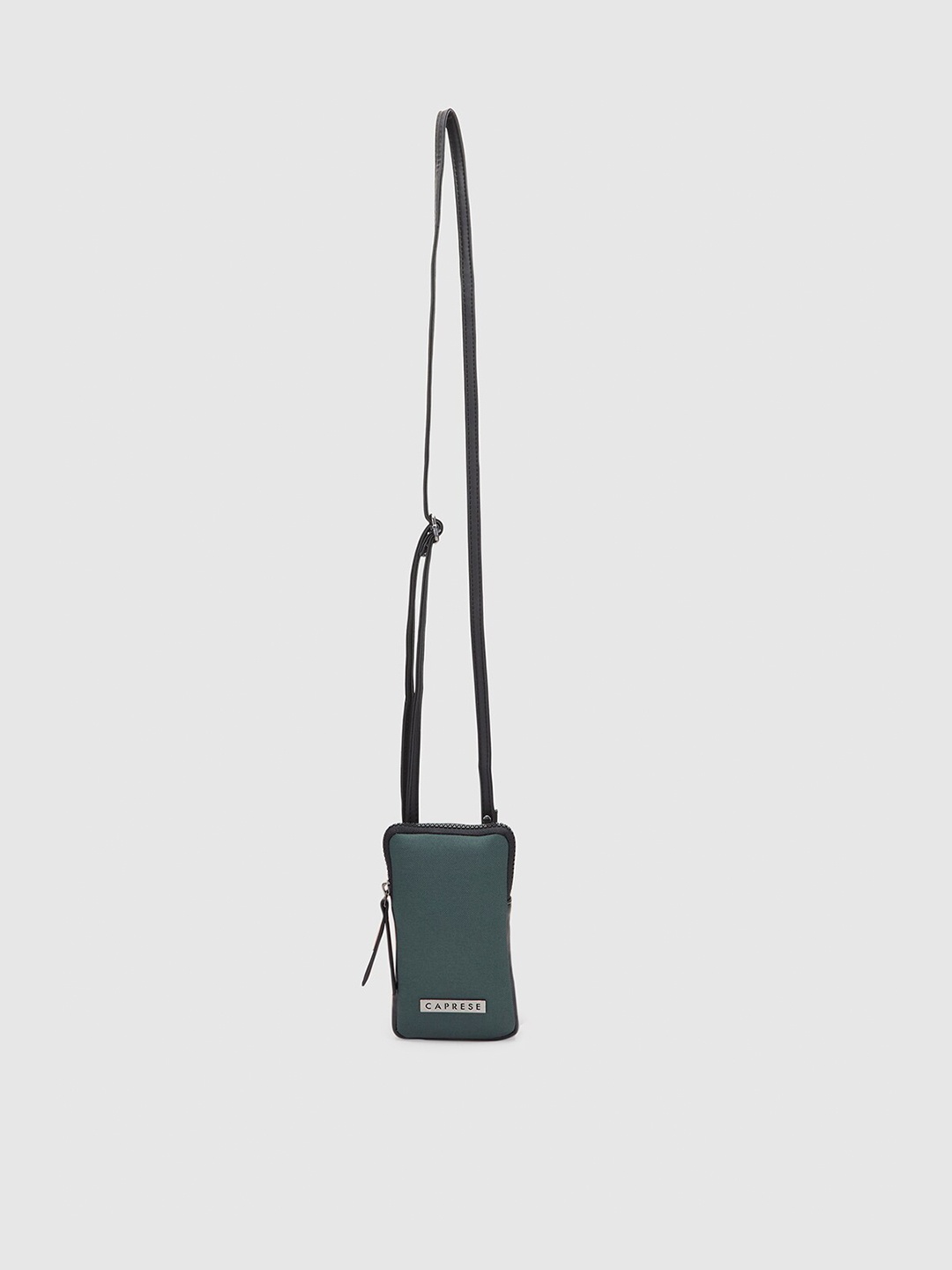 

Caprese Textured Structured Mobile Sling Bag, Teal