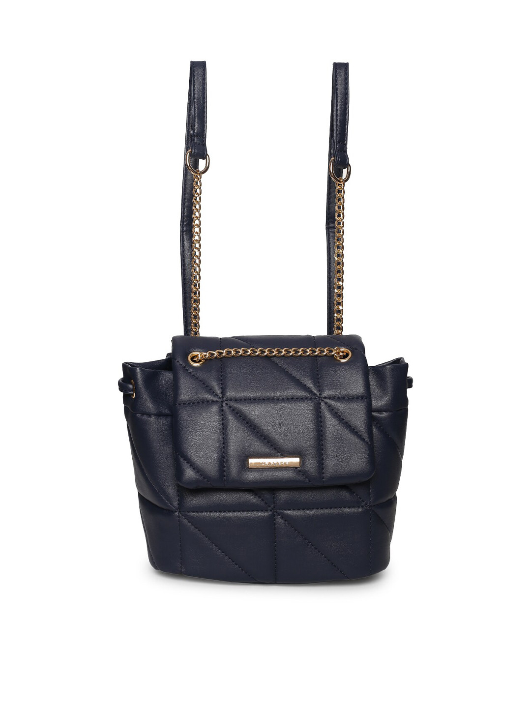 

Caprese Women Quilted Small Backpack, Navy blue