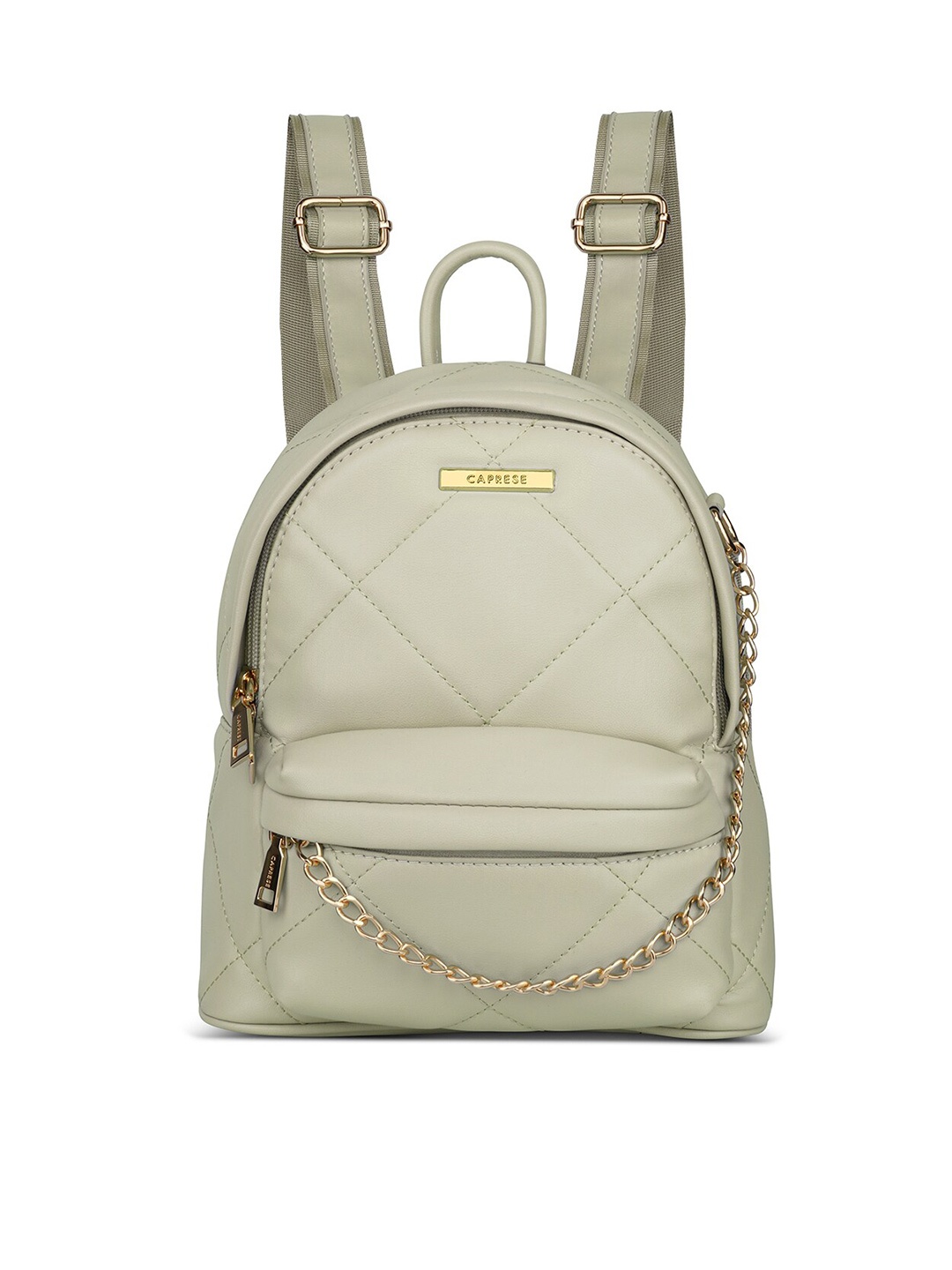 

Caprese Women Quilted Leather Small Backpack, Cream