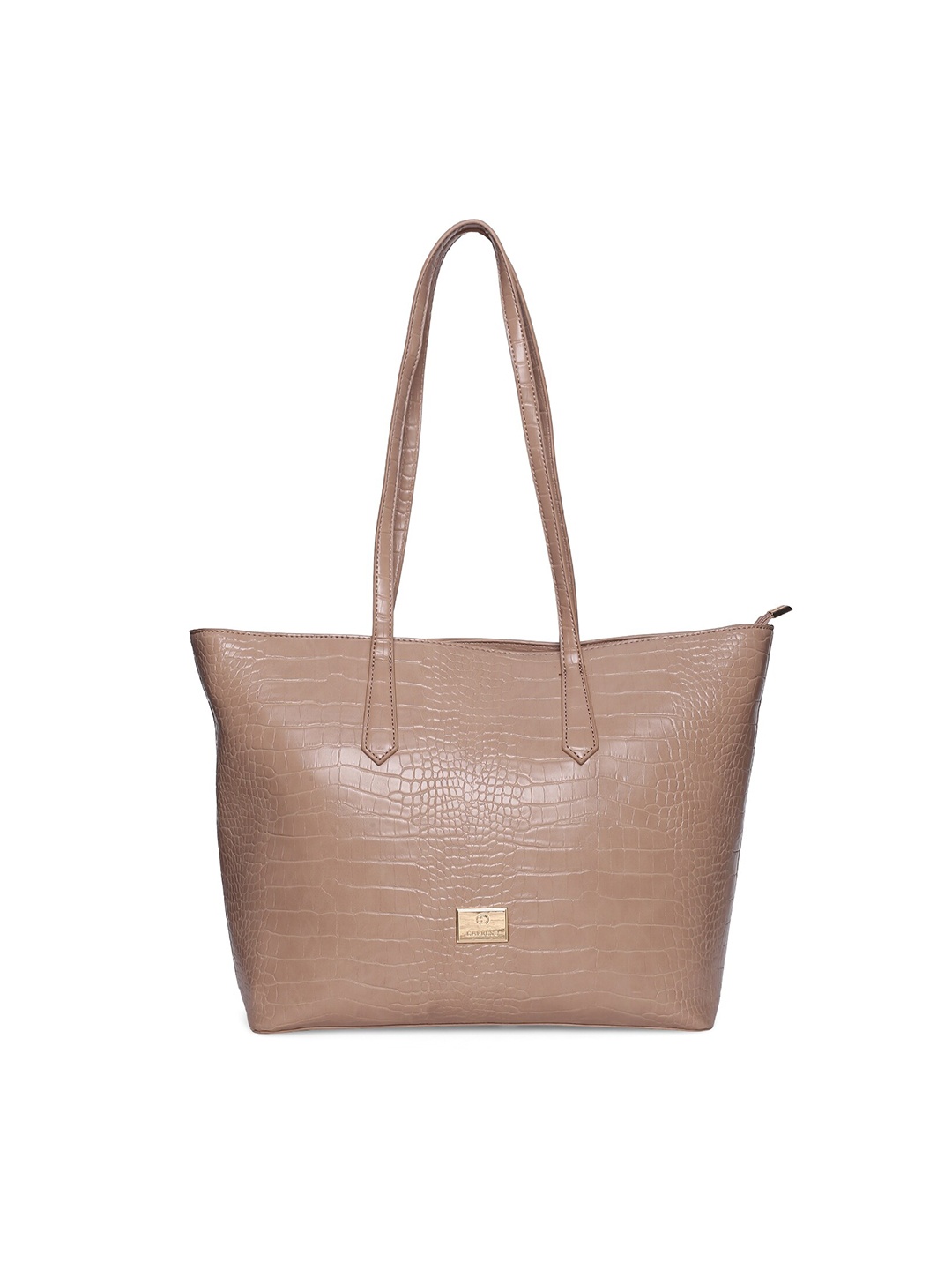 

Caprese Animal Textured Structured Leather Laptop Shoulder Bag, Beige