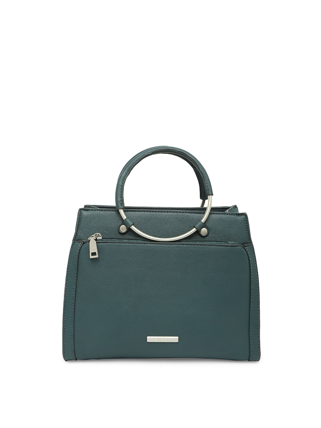 

Caprese Structured Leather Handheld Bag, Teal