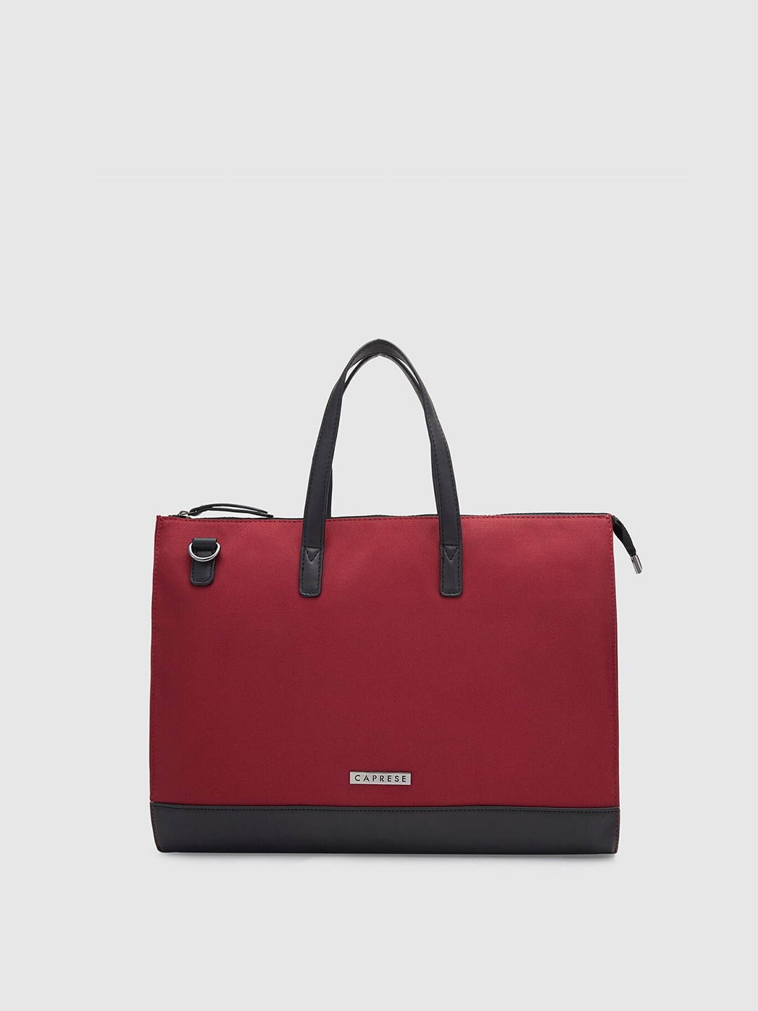 

Caprese Solid Structured Handheld Bag, Red