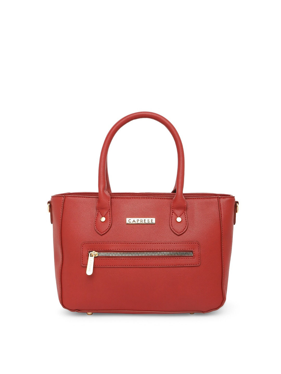 

Caprese Women Textured Handheld Bag, Red