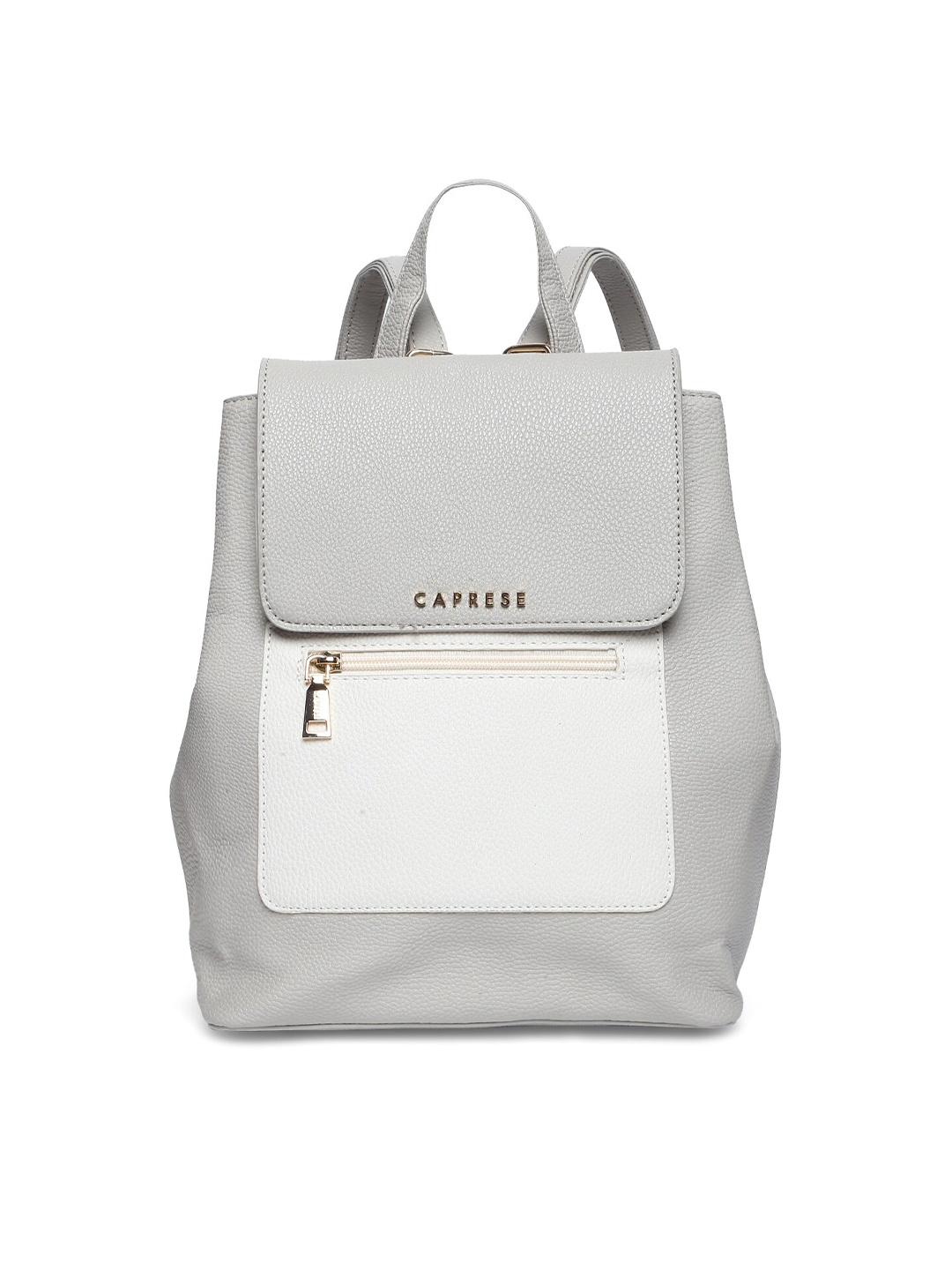 

Caprese Women Colourblocked Contrast Detail Casual Backpack, Grey