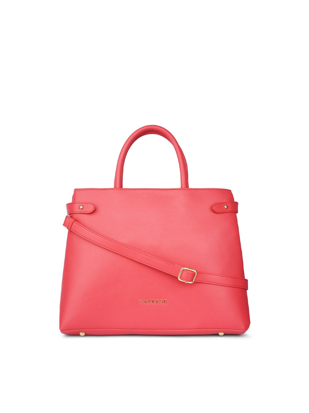 

Caprese Structured Handheld Bag, Coral