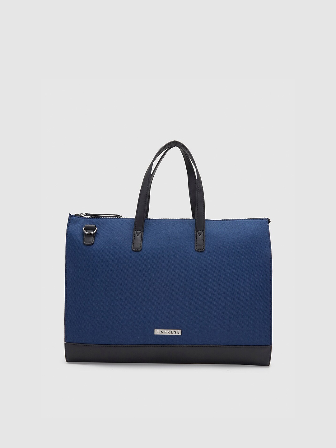 

Caprese Textured Structured Handheld Bag, Navy blue