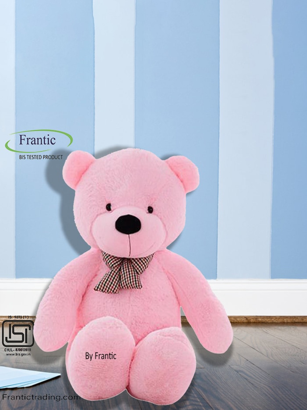 

Frantic Stuffed Huggable Non-Toxic Teddy Bear, Pink
