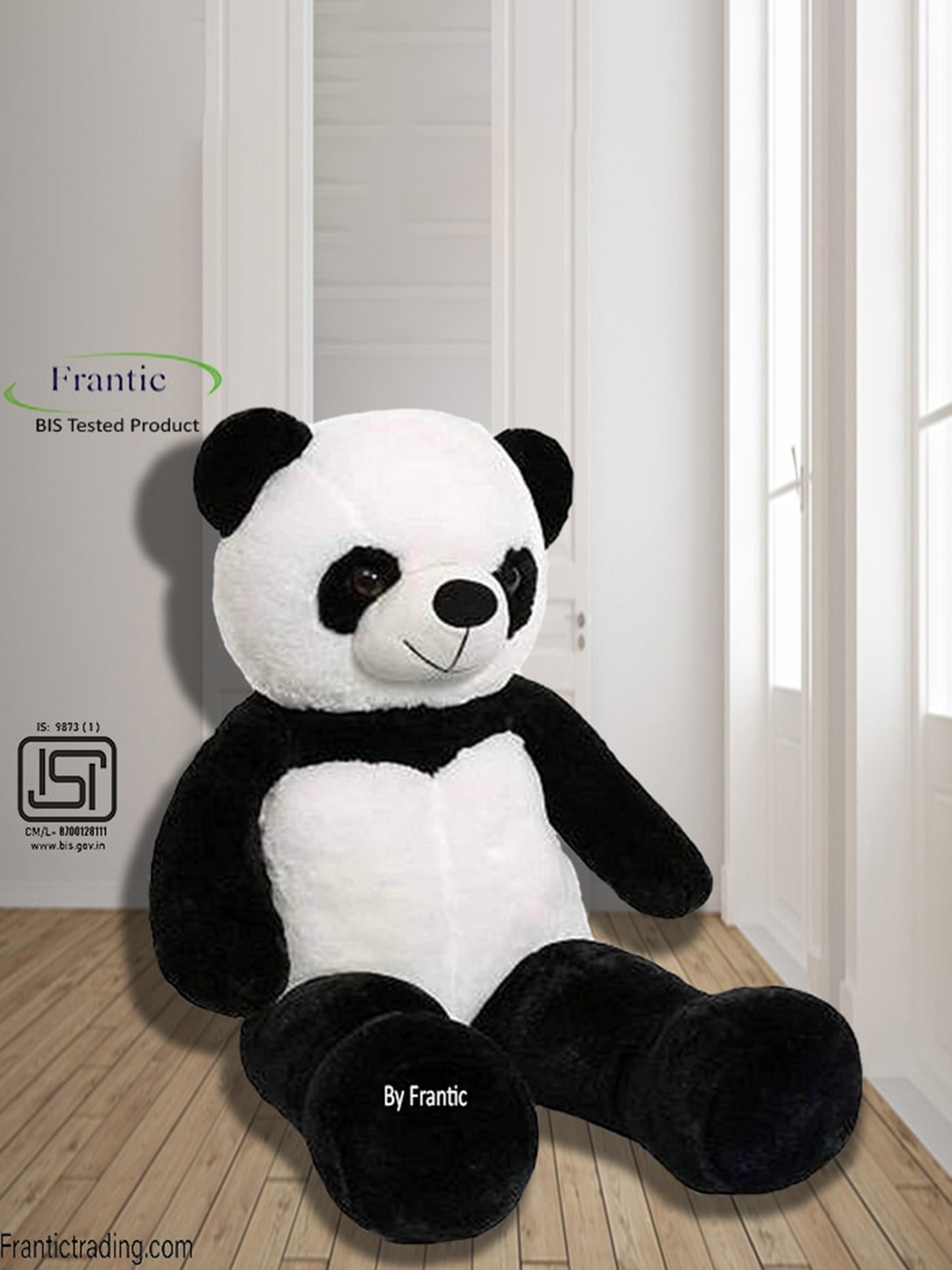 

Frantic Stuffed Huggable Non-Toxic Fabric Cute Perfect Teddy Bear, Black