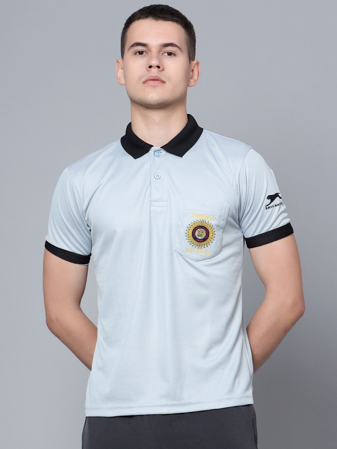 

Shiv Naresh Polo Collar Elite Basketball T-shirt, Turquoise blue