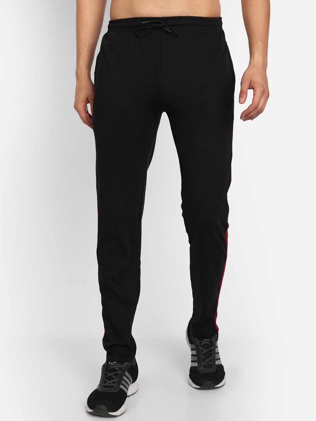 

T.T. Men Cotton Training & Gym Track Pants, Black