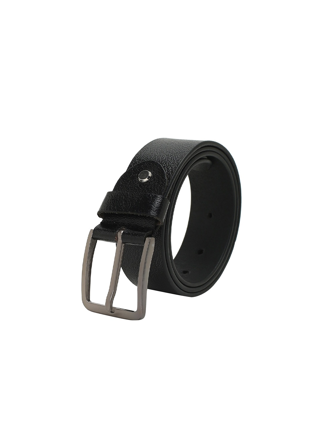 

CRUSSET Men Textured Leather Belt, Black