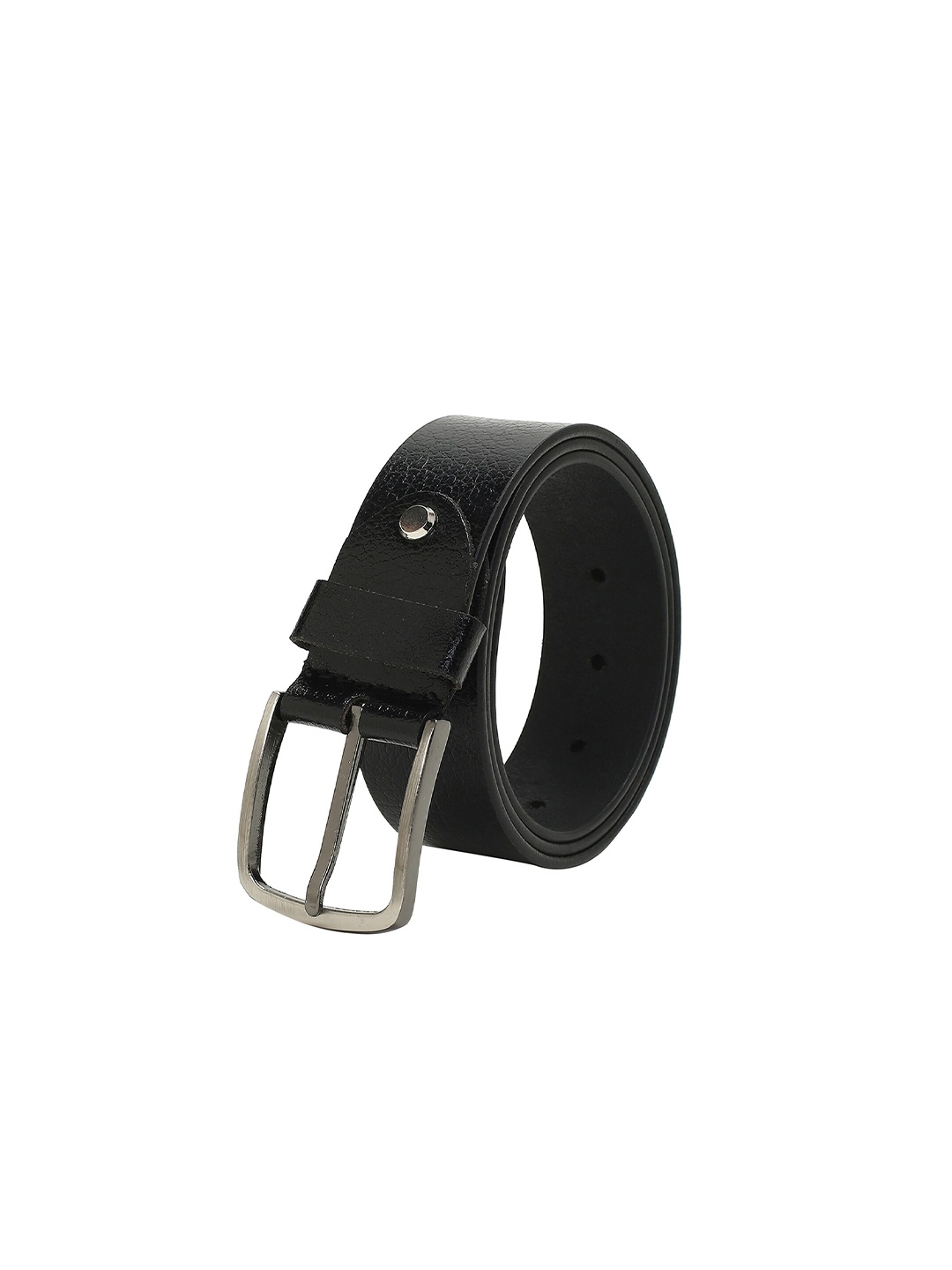 

CRUSSET Men Textured Leather Belt, Black
