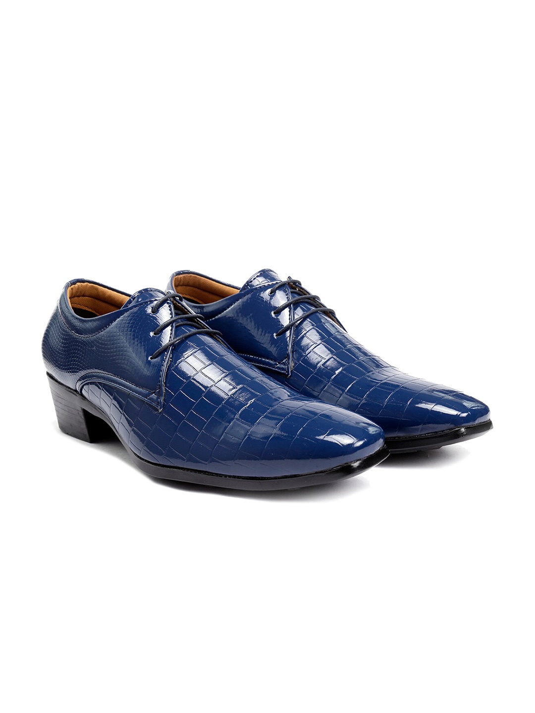 

Bxxy Men Textured Elevator Formal Derbys, Blue