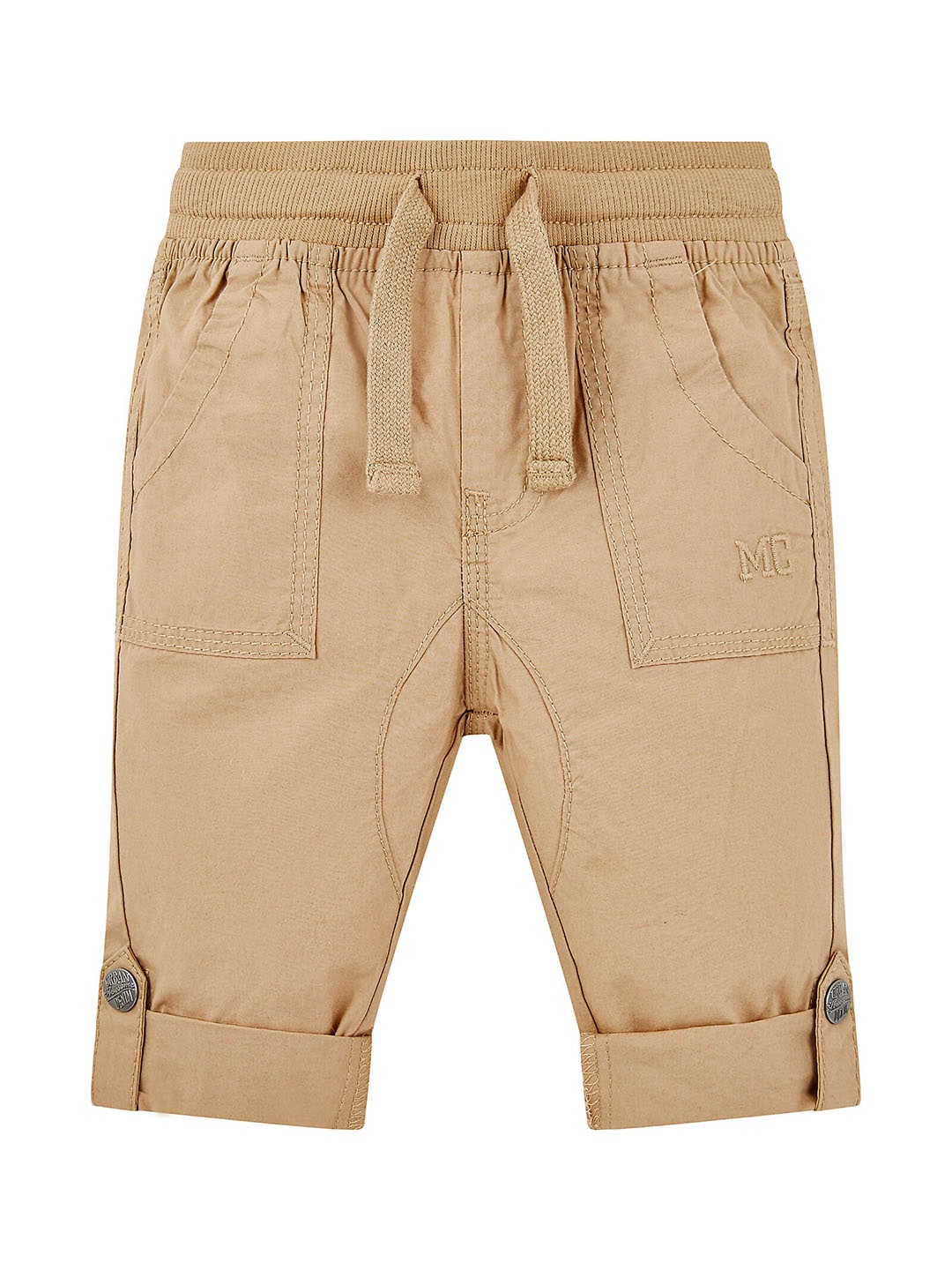 

mothercare Boys Mid Rise Plain Cotton Chinos Trousers, Brown