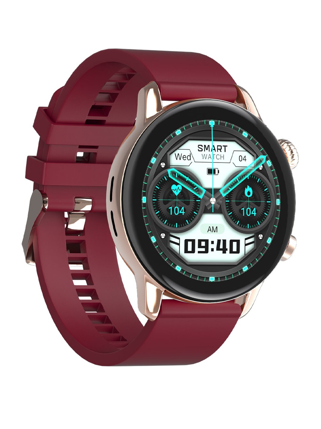 

GIZMORE GLOW AMOLED with 3.4 Cm ALWAYS-ON 550 NITS Brightness BT Calling Smartwatch, Burgundy