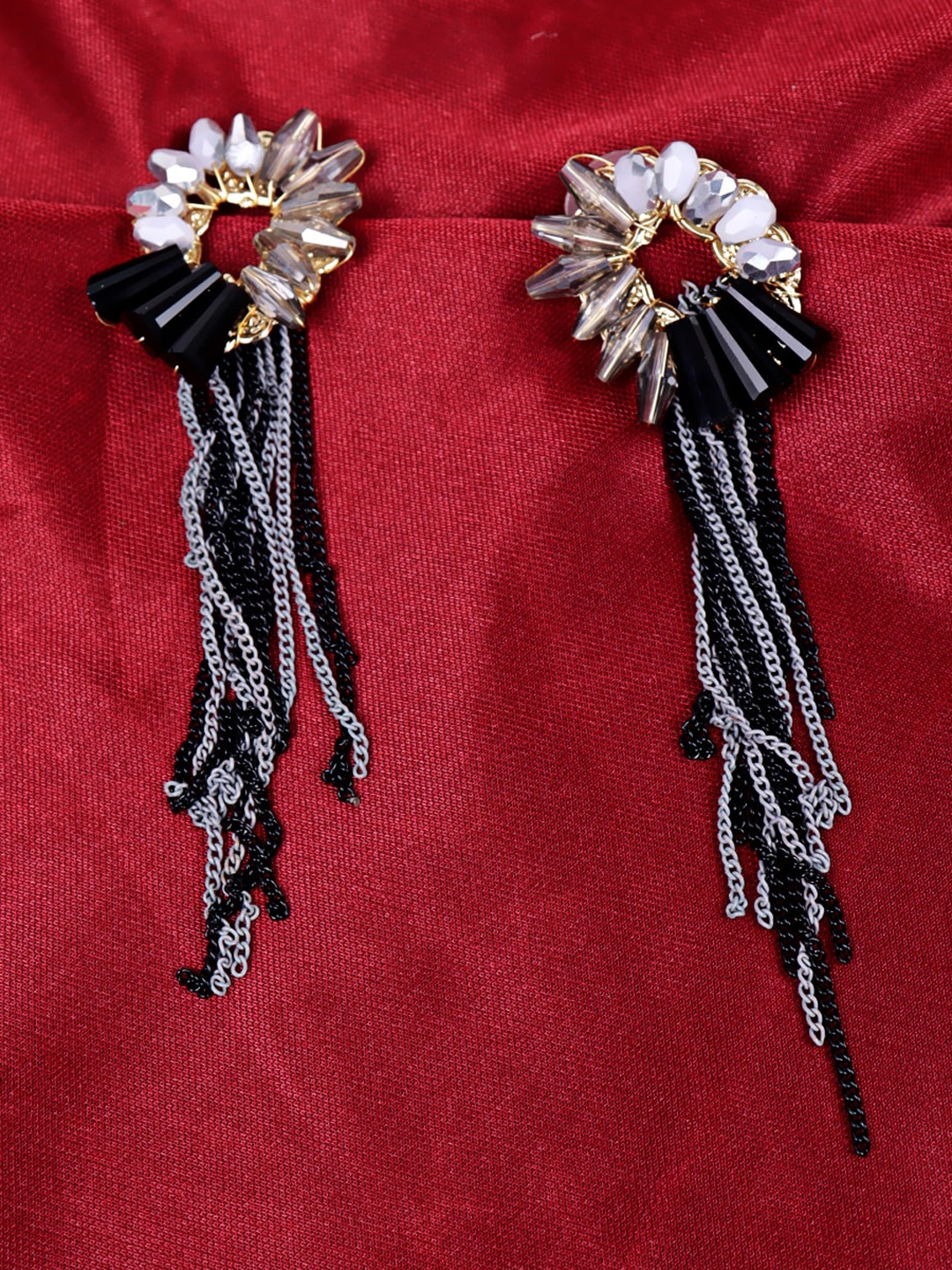 

Krelin Gold-Plated Contemporary Drop Earrings