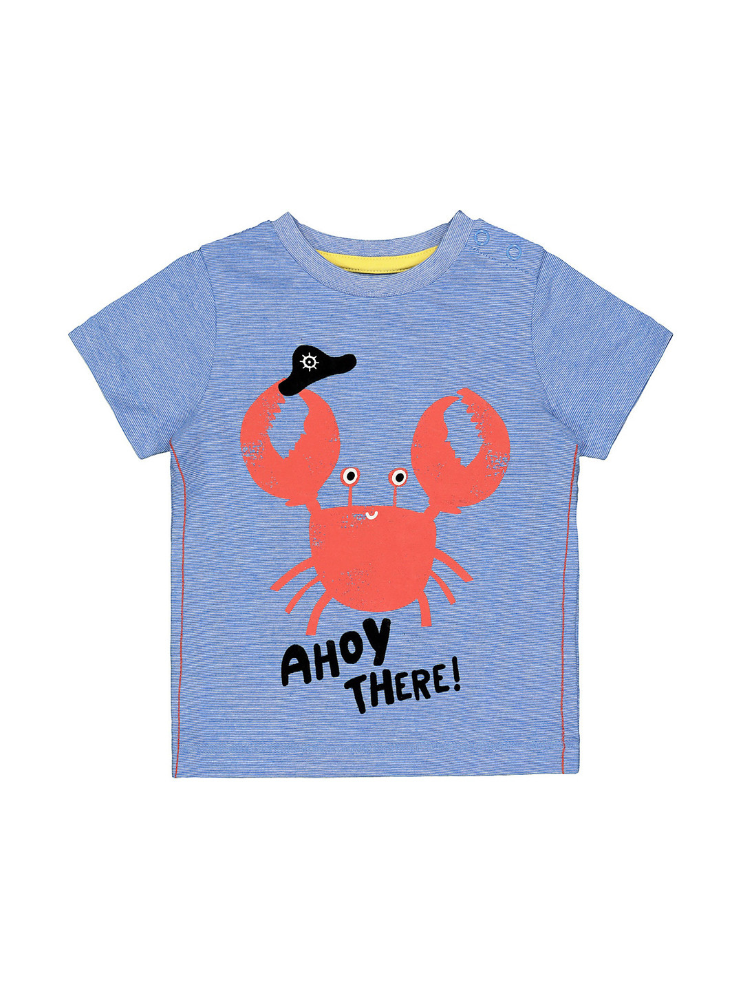 

mothercare Boys Graphic Printed Cotton T-shirt, Blue