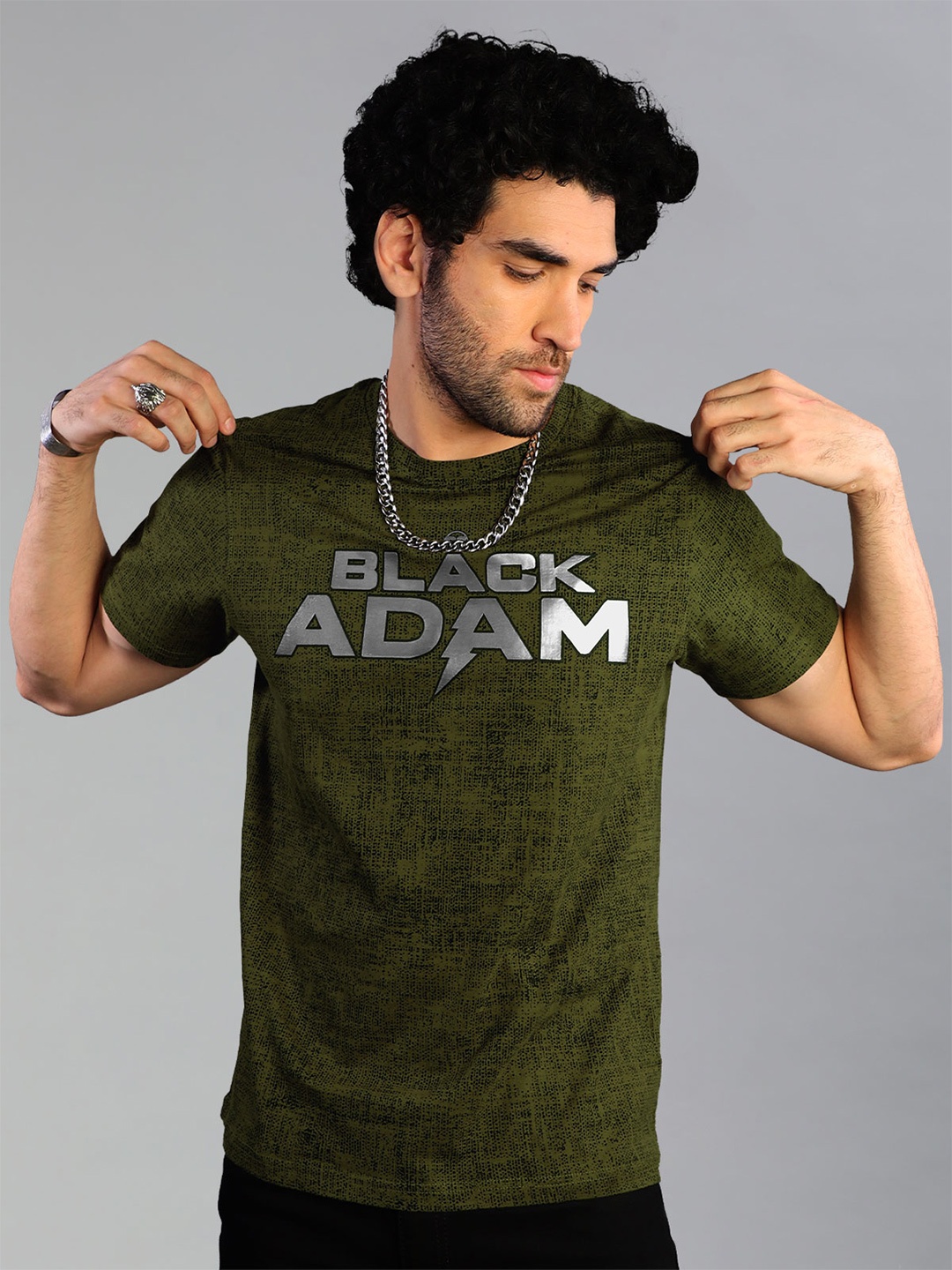 

Shop The Arena Typography Printed Pure Cotton T-shirt, Olive