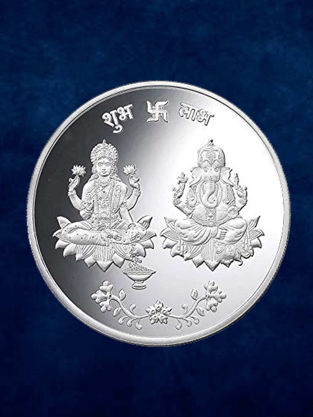 

Taraash Lord Ganesh & Goddess Lakshmi 999 Silver Coin - 20 Gram