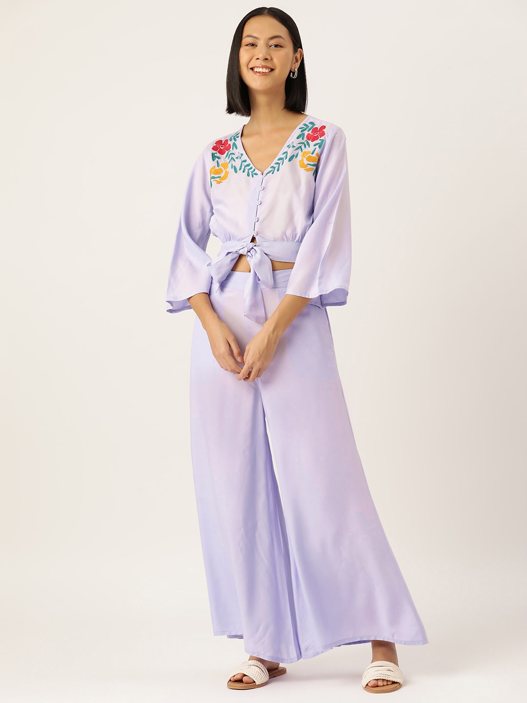 

MISRI Embroidered Co-ords, Lavender
