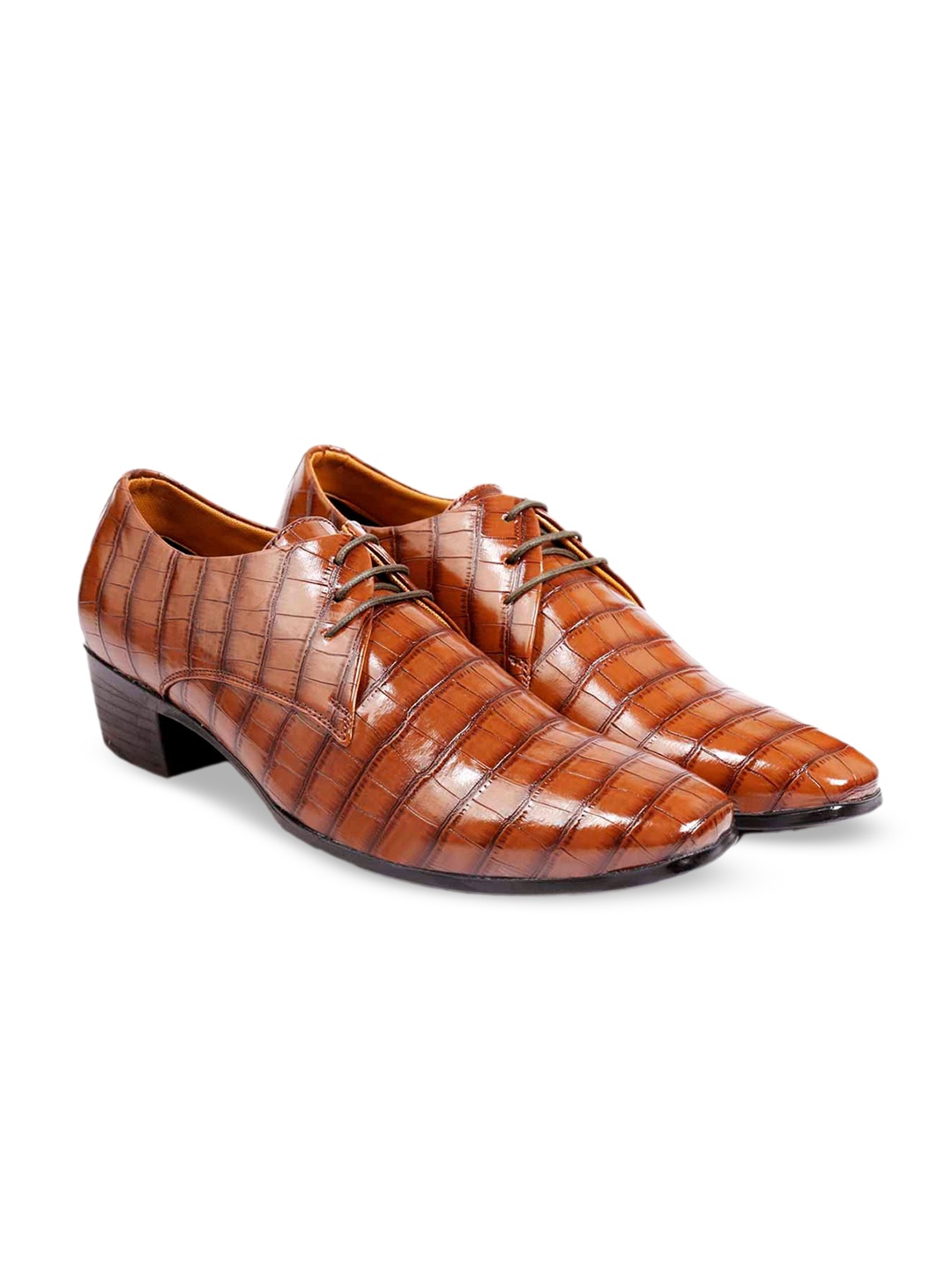 

Bxxy Men Textured Formal Derbys, Brown