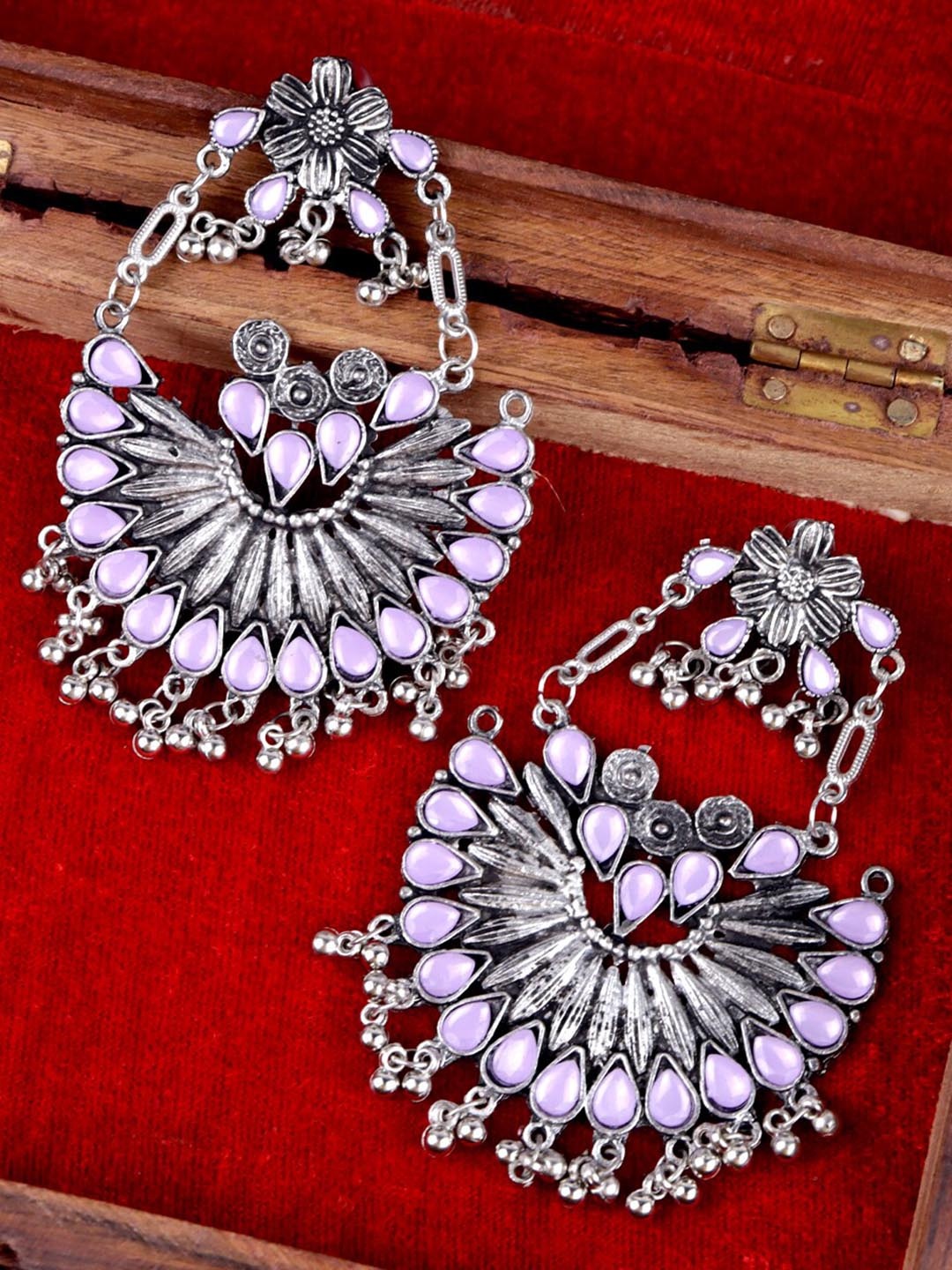 

VAGHBHATT Classic Drop Earrings, Silver