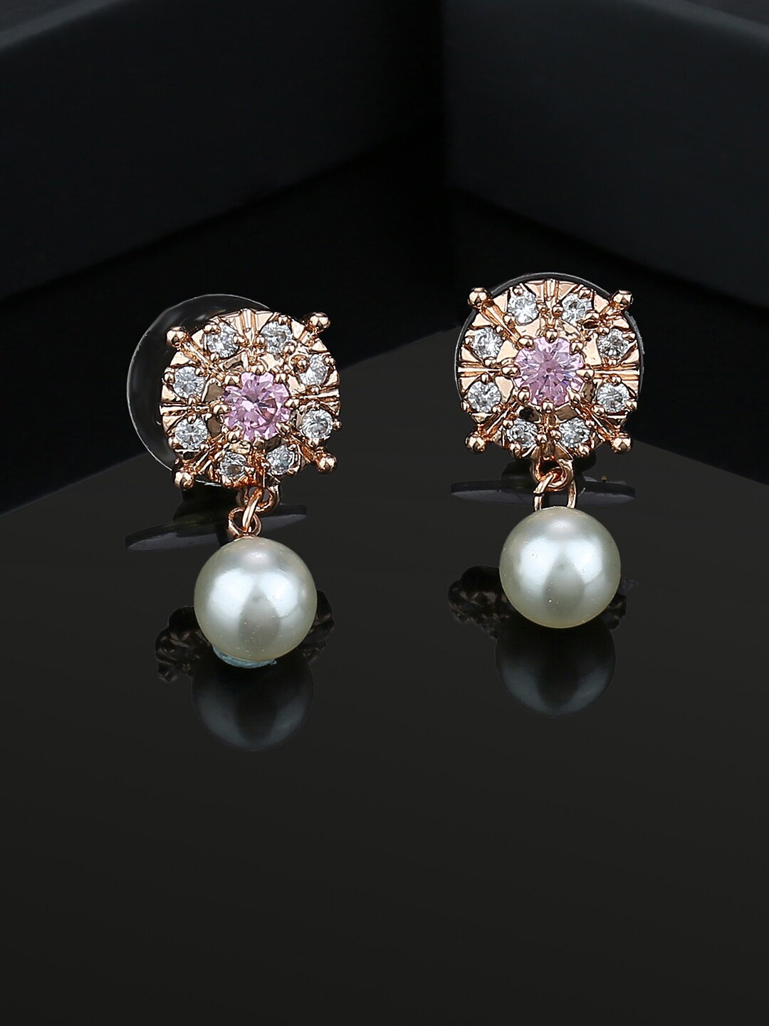 

Estele Gold-Plated Teardrop Shaped Drop Earrings