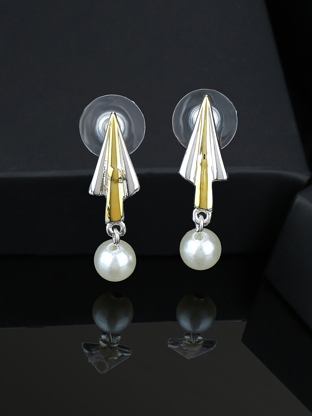 

Estele Gold-Plated Geometric Drop Earrings