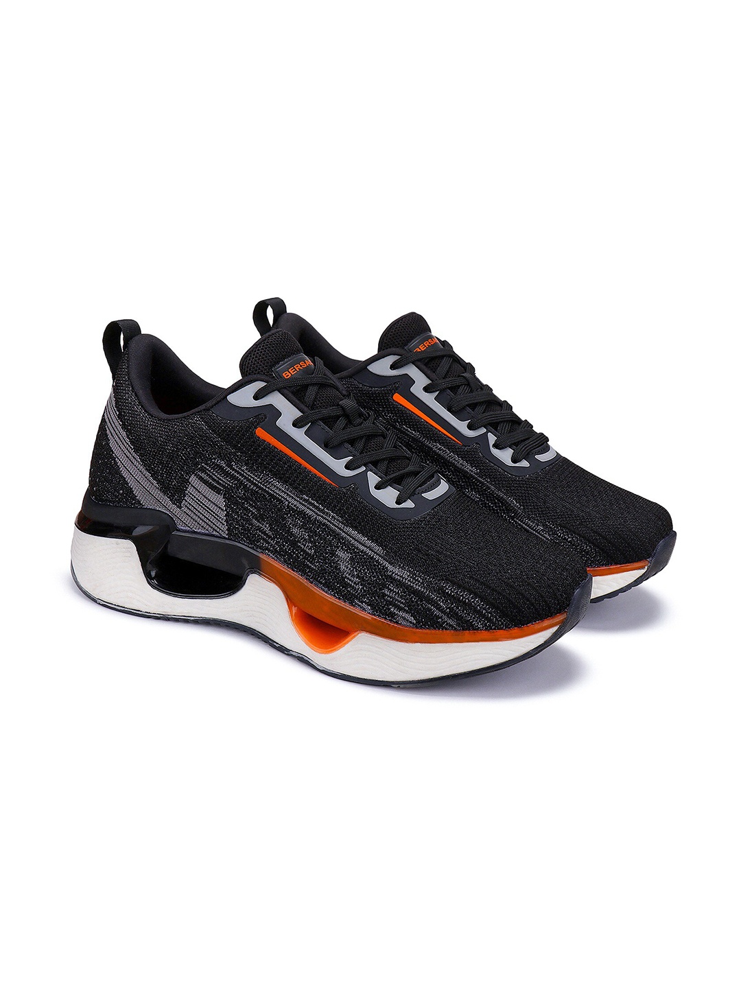 

BERSACHE Men Lightweight Running Non-Marking Shoes, Black