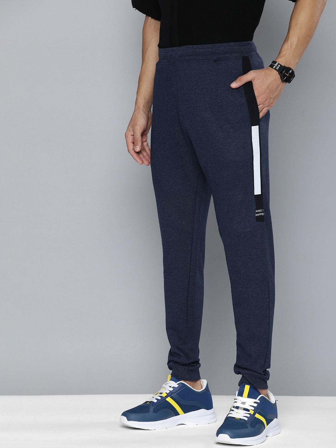 

HRX by Hrithik Roshan Men Solid Track Pants, Blue