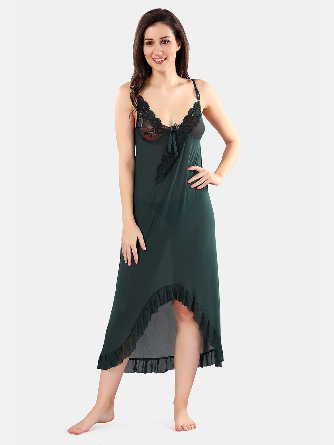 

Be You Net Baby Doll with High-Low, Green