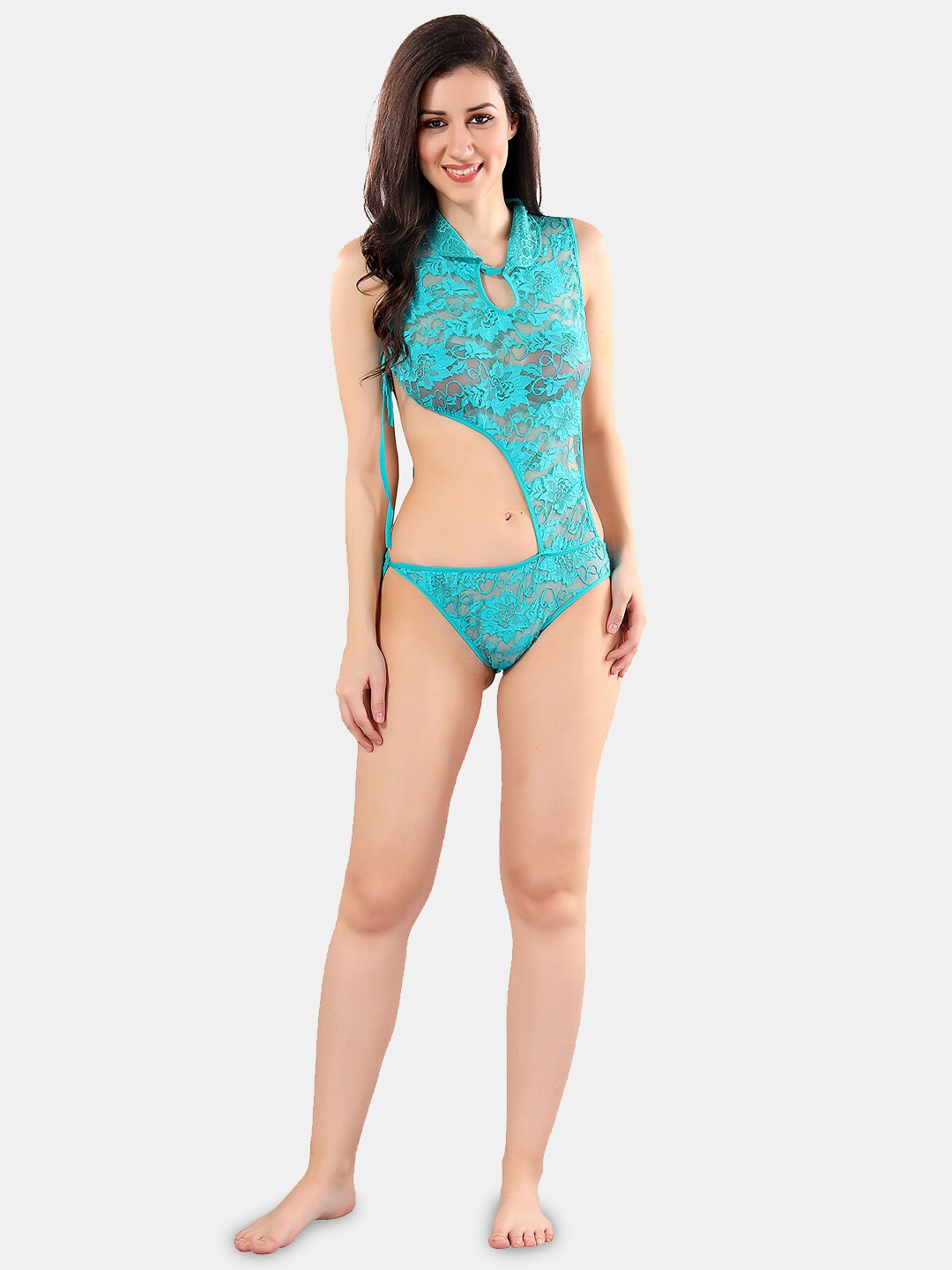 

Be You Self Design Power Net Baby Doll, Turquoise blue