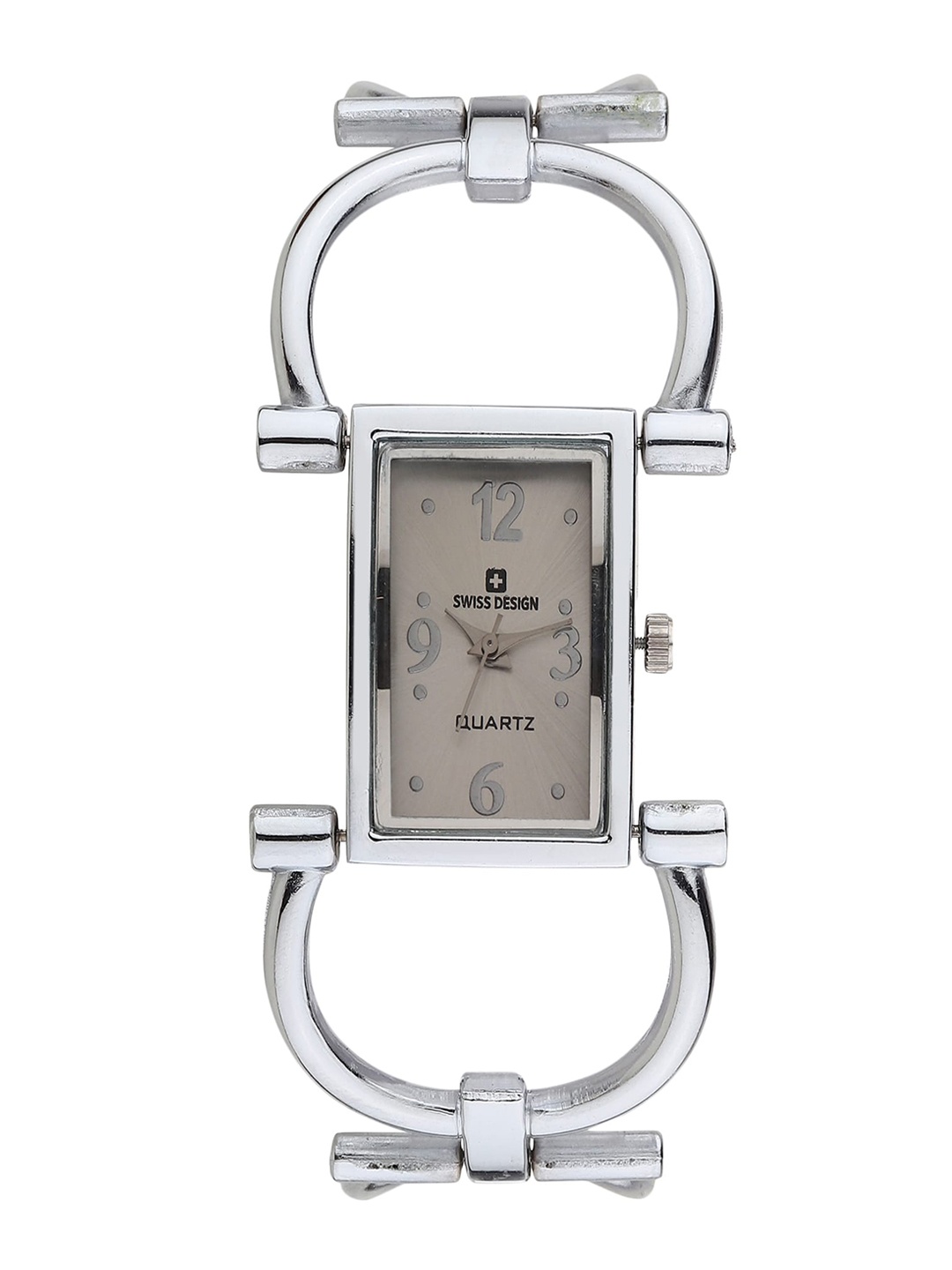 

Swiss Design Women Bracelet Style Straps Analogue Watch SDWJ, Silver
