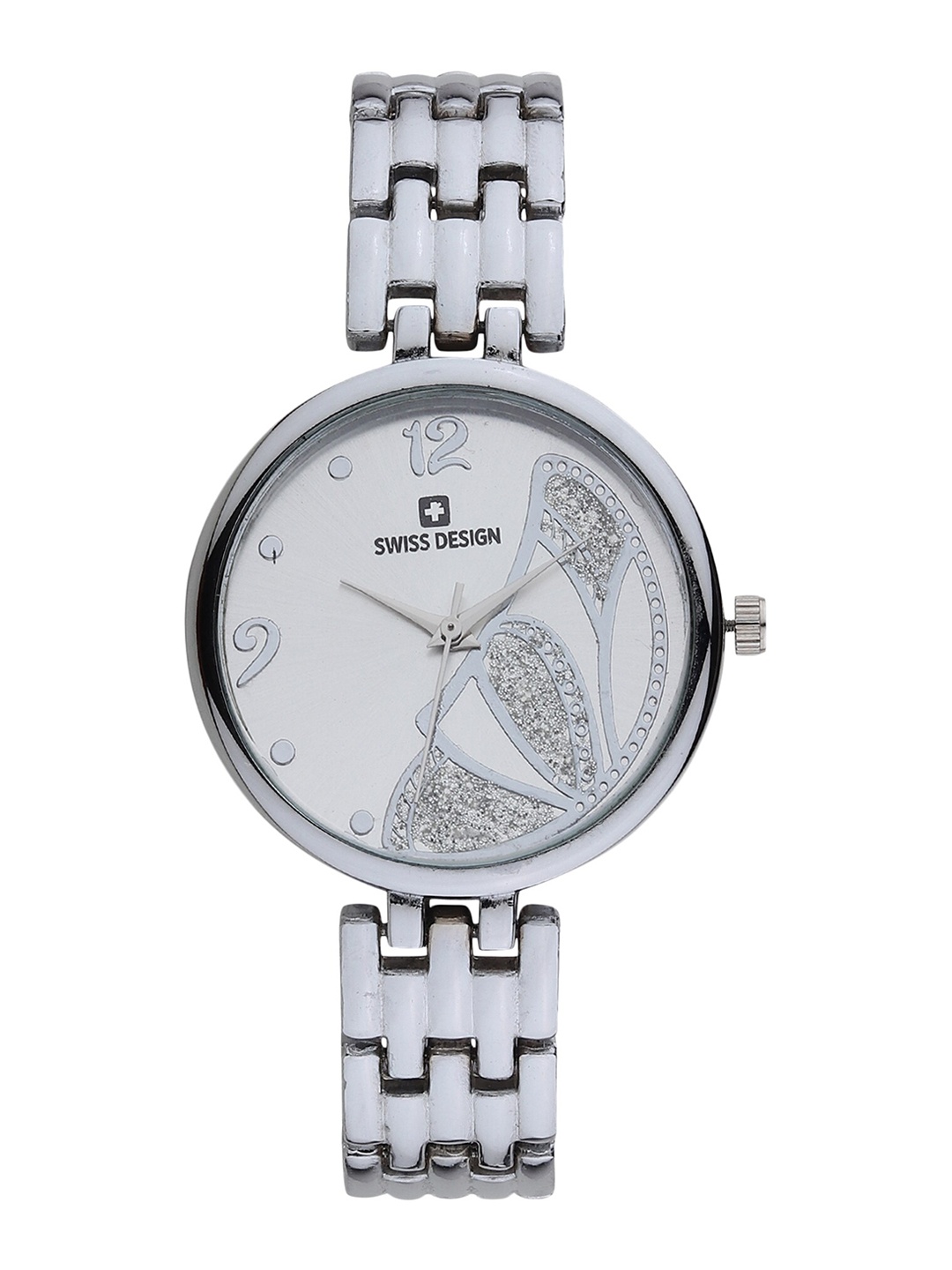 

Swiss Design Women Analogue Watch With Jewellery Gift Set SDWJ Set-04, Silver